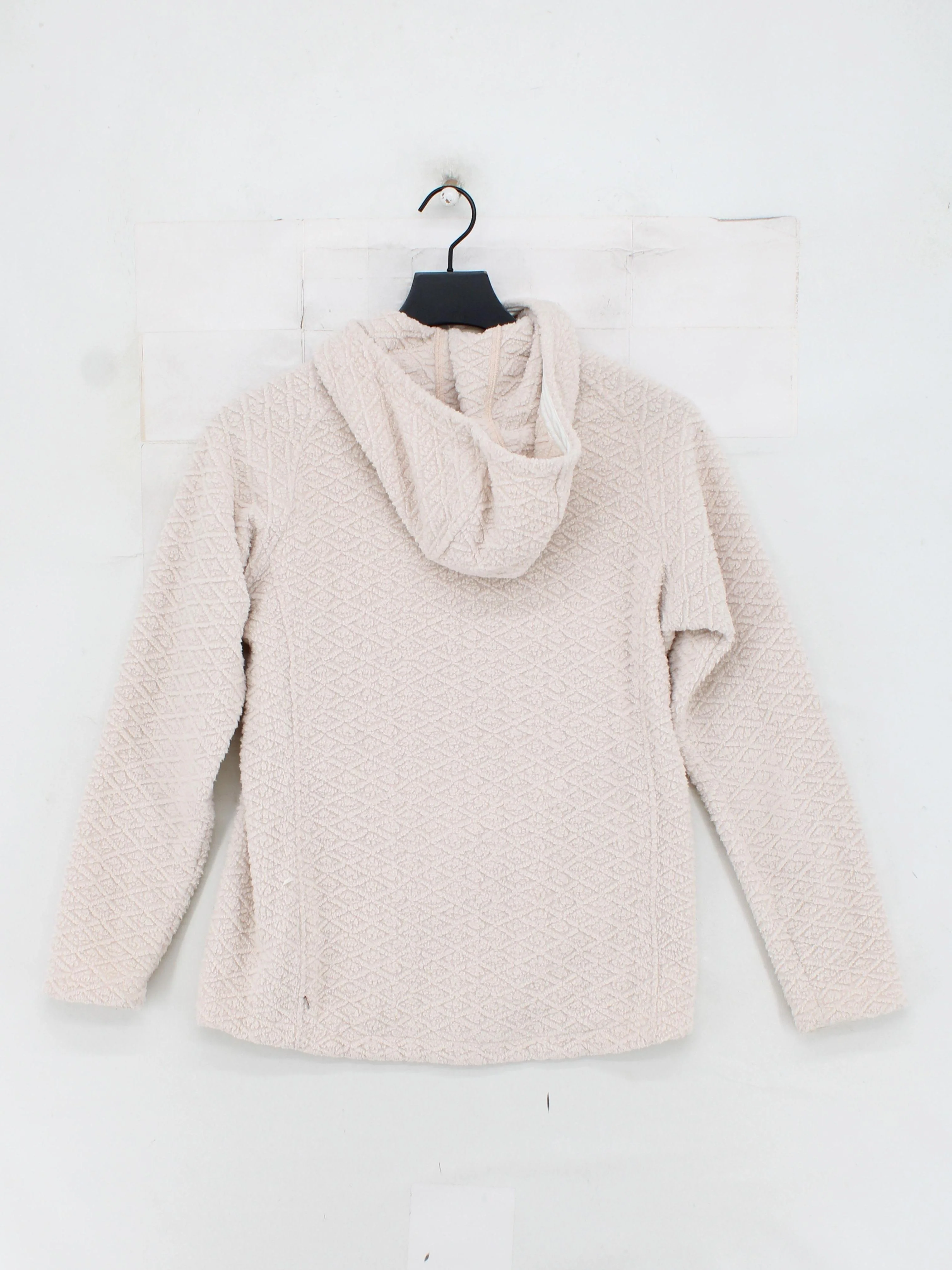 Patagonia Women's Hoodie S Cream Geometric 100% Polyester Pullover - Image 2