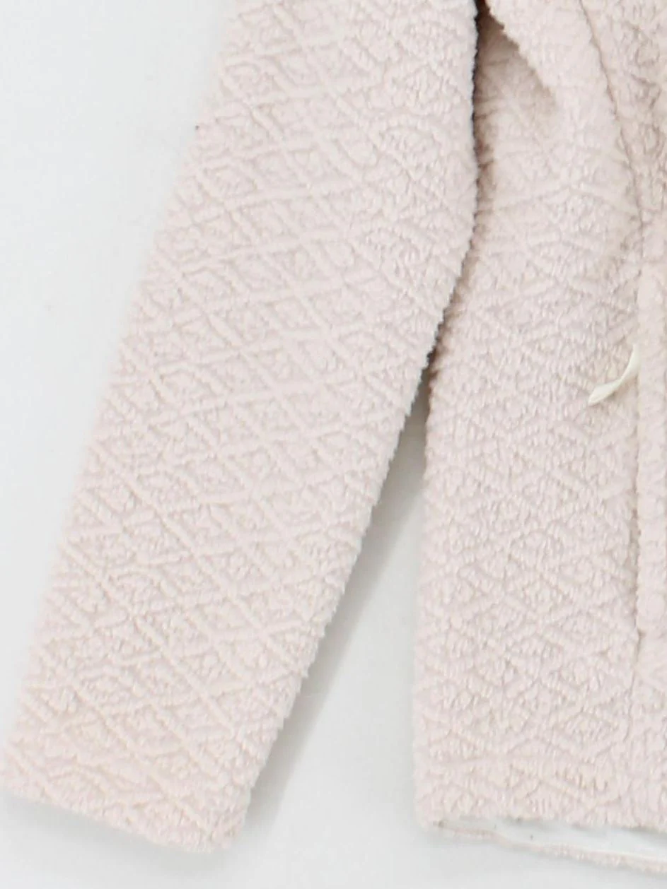 Patagonia Women's Hoodie S Cream Geometric 100% Polyester Pullover - Image 4