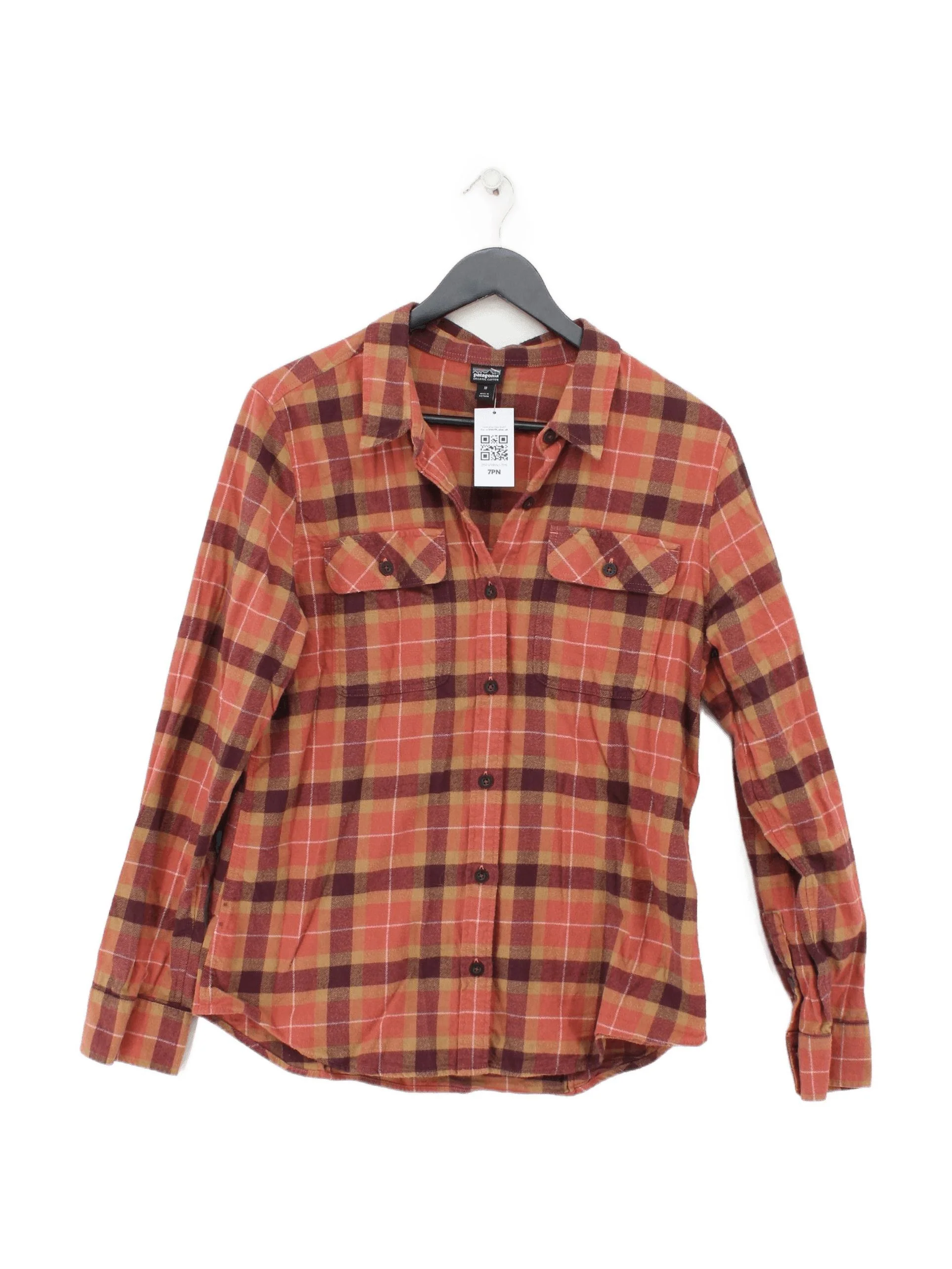 Patagonia Women's Shirt M Multi Checkered 100% Cotton Long Sleeve Collared Basic