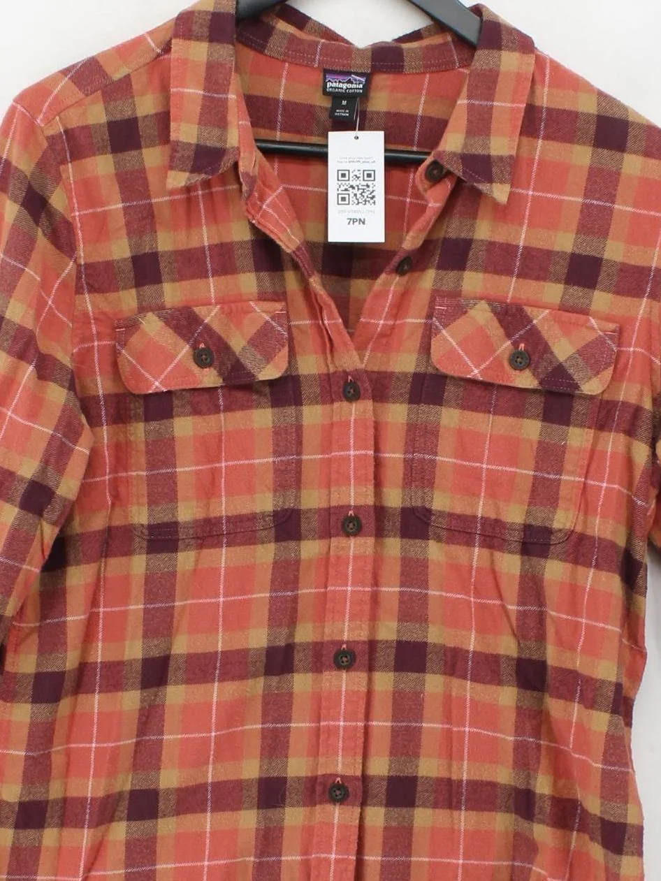 Patagonia Women's Shirt M Multi Checkered 100% Cotton Long Sleeve Collared Basic - Image 3