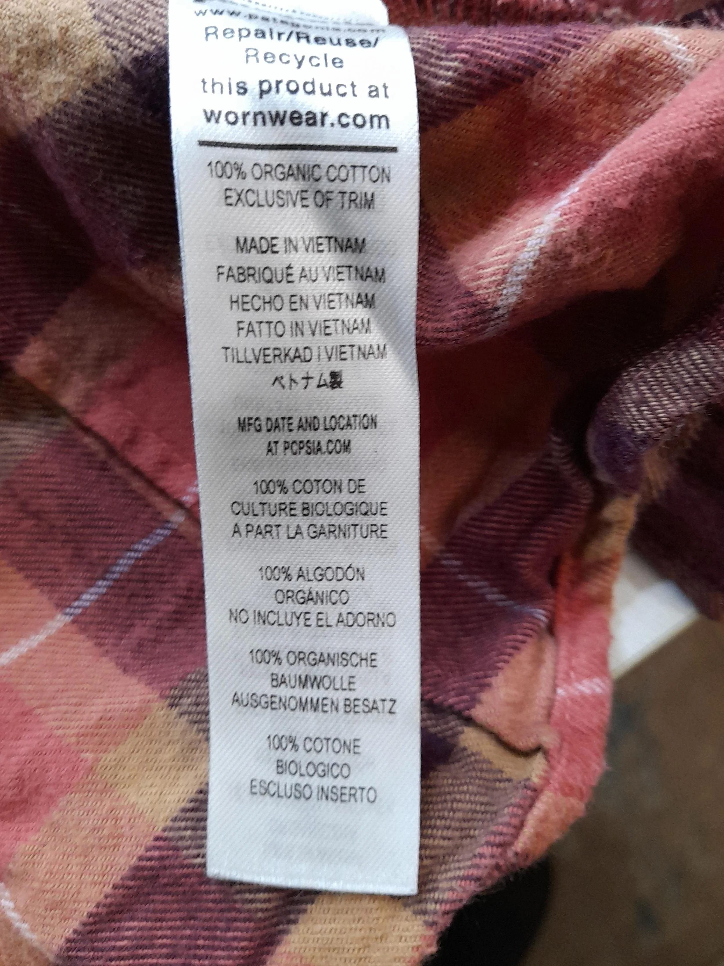 Patagonia Women's Shirt M Multi Checkered 100% Cotton Long Sleeve Collared Basic - Image 6