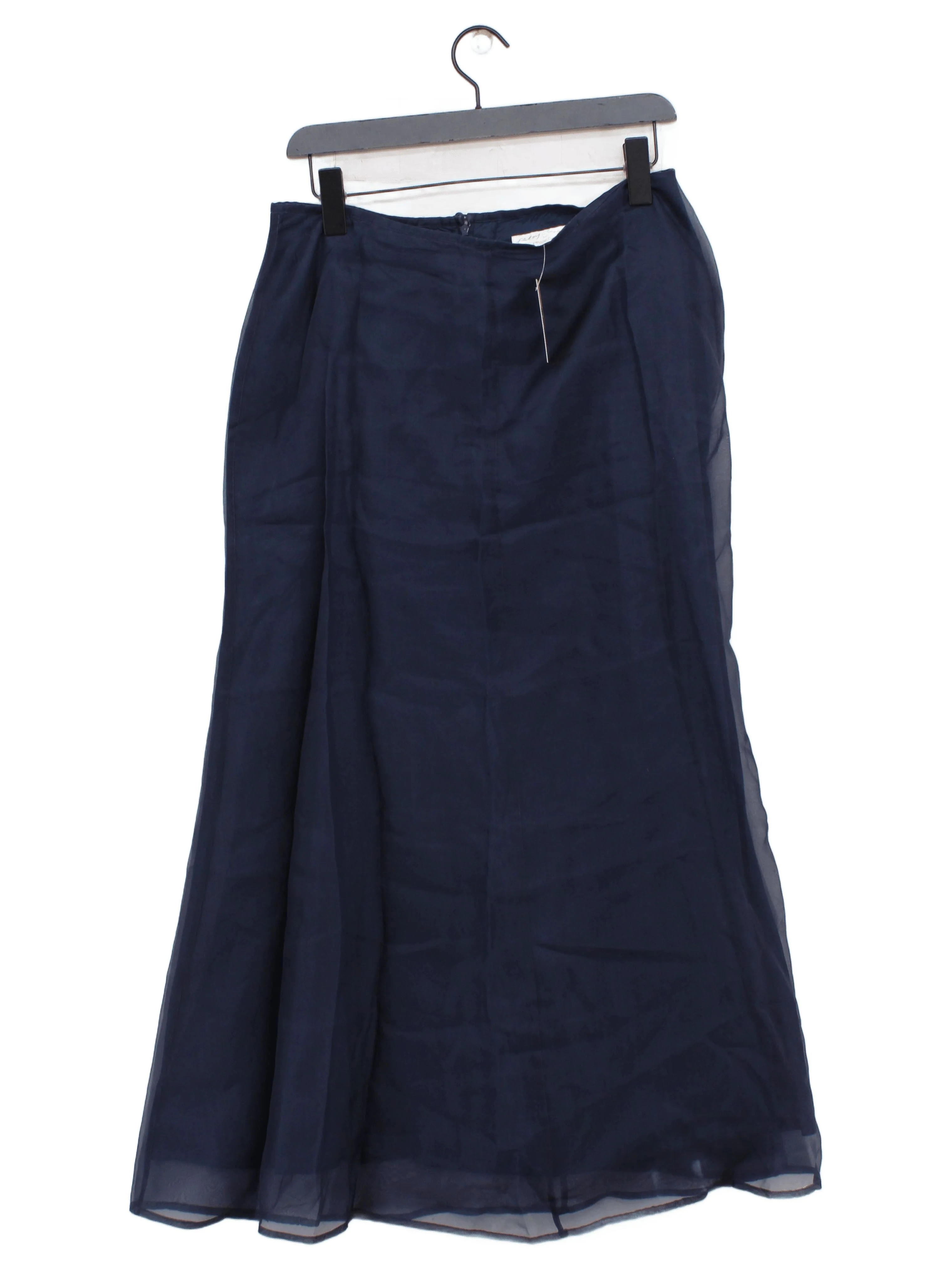 Patsy Seddon For Phase Eight Women's Maxi Skirt M Blue Silk with Acetate Maxi