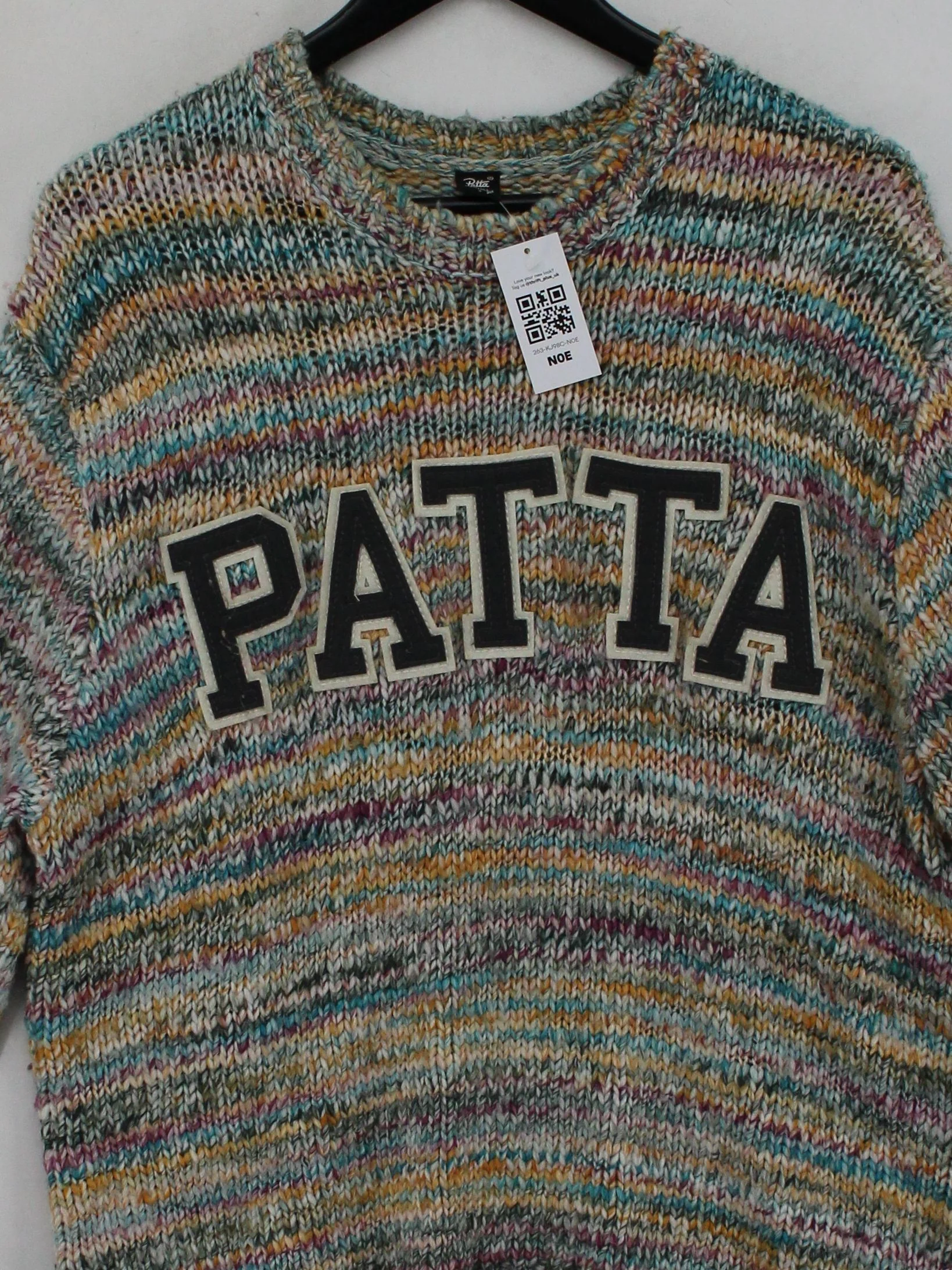 Patta Men's Jumper S Multi Acrylic with Wool Round Neck Pullover - Image 3