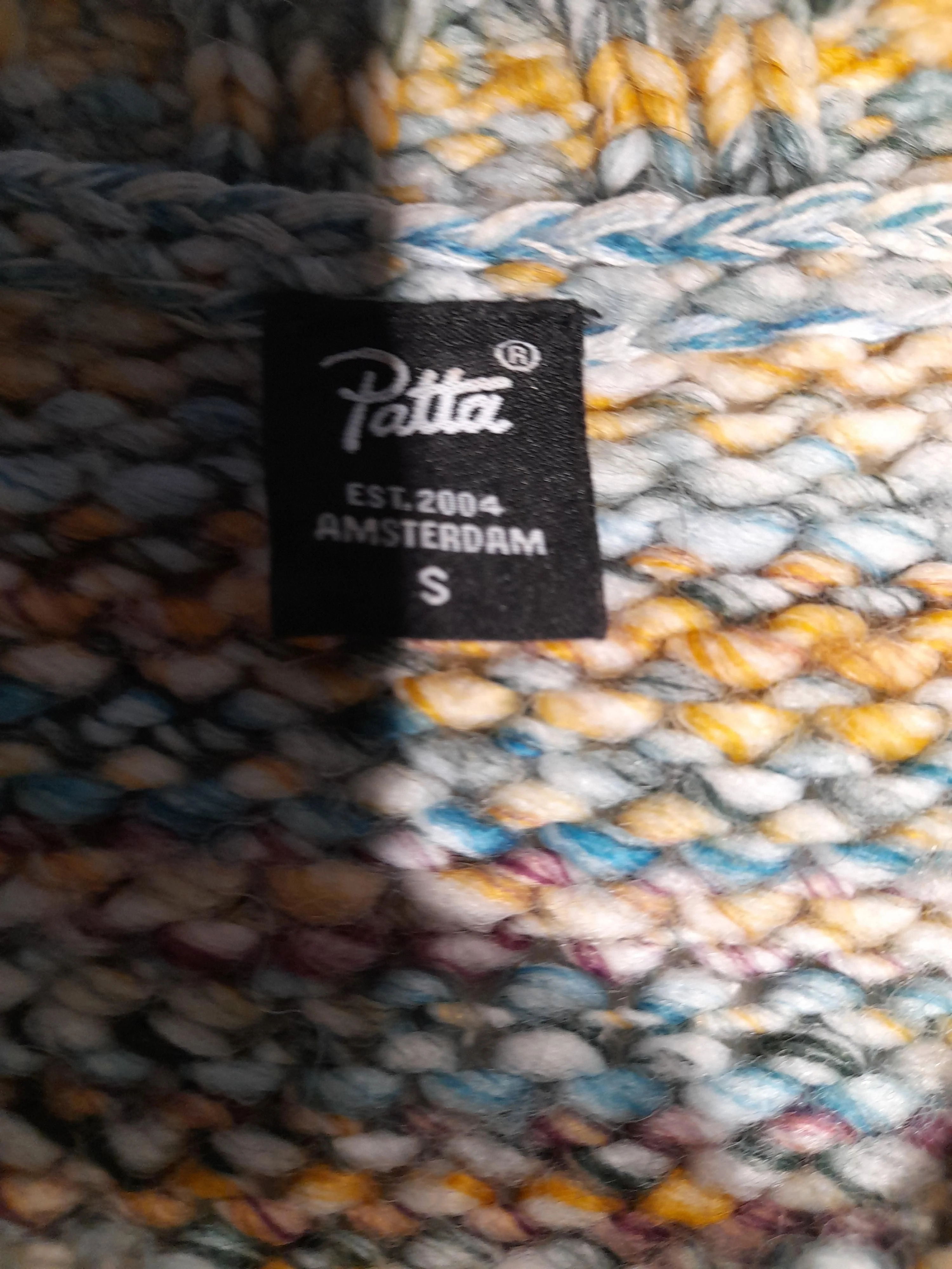 Patta Men's Jumper S Multi Acrylic with Wool Round Neck Pullover - Image 5