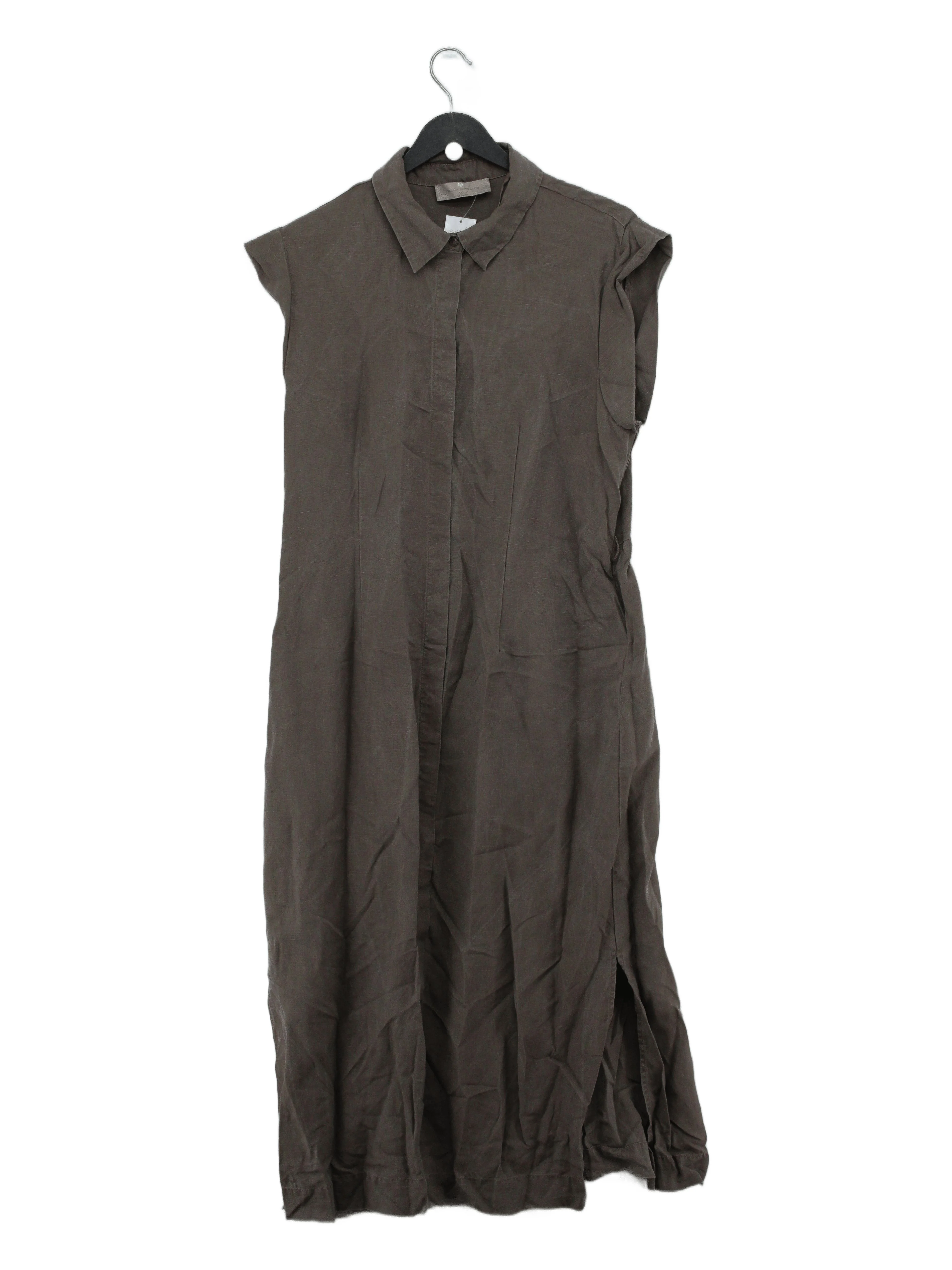 Paul Costelloe Shirt Maxi Dress UK16 in Grey