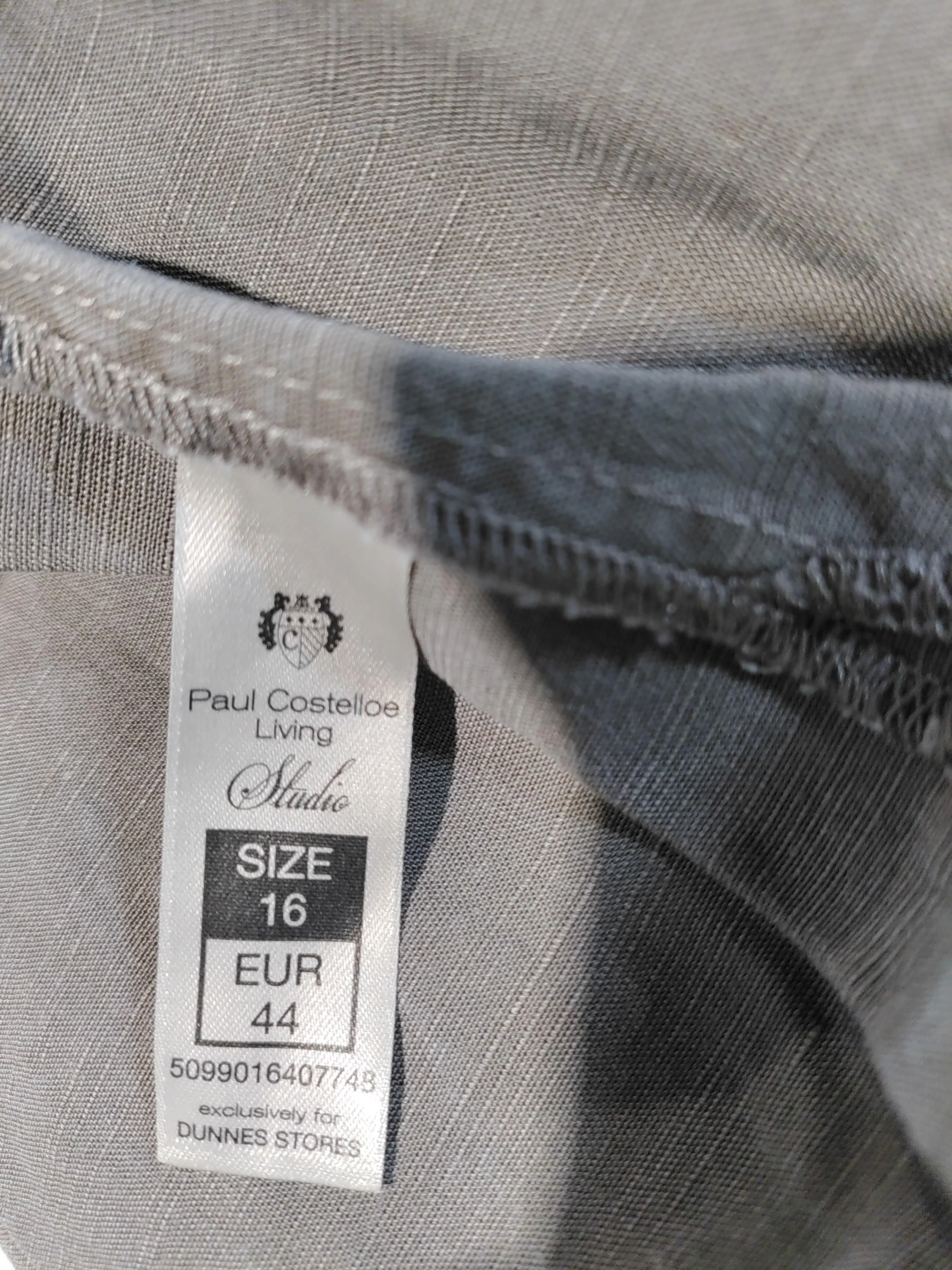 Paul Costelloe Shirt Maxi Dress UK16 in Grey - Image 5