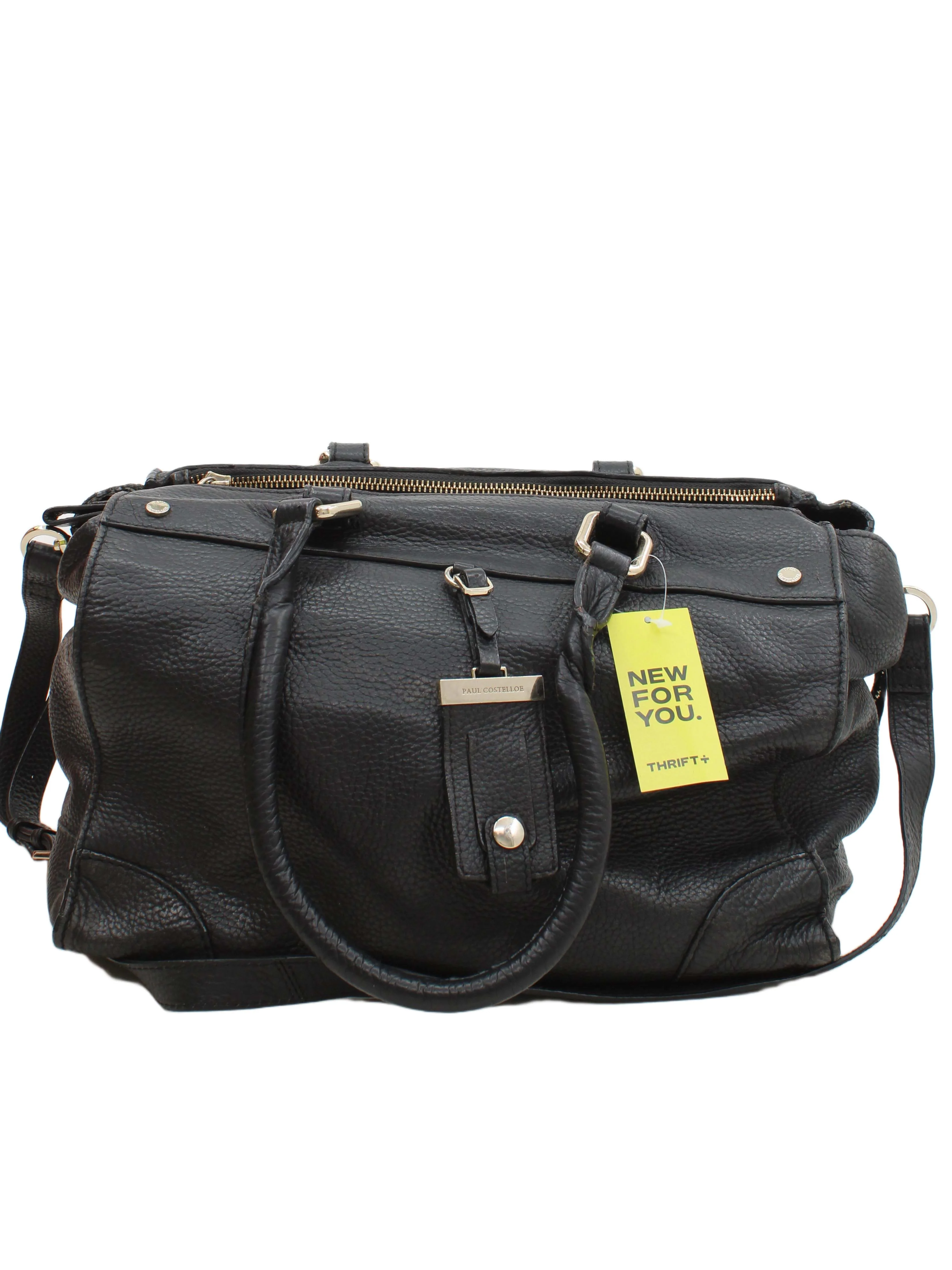 Paul Costelloe Women's Bag Black 100% Leather Shoulder Bag