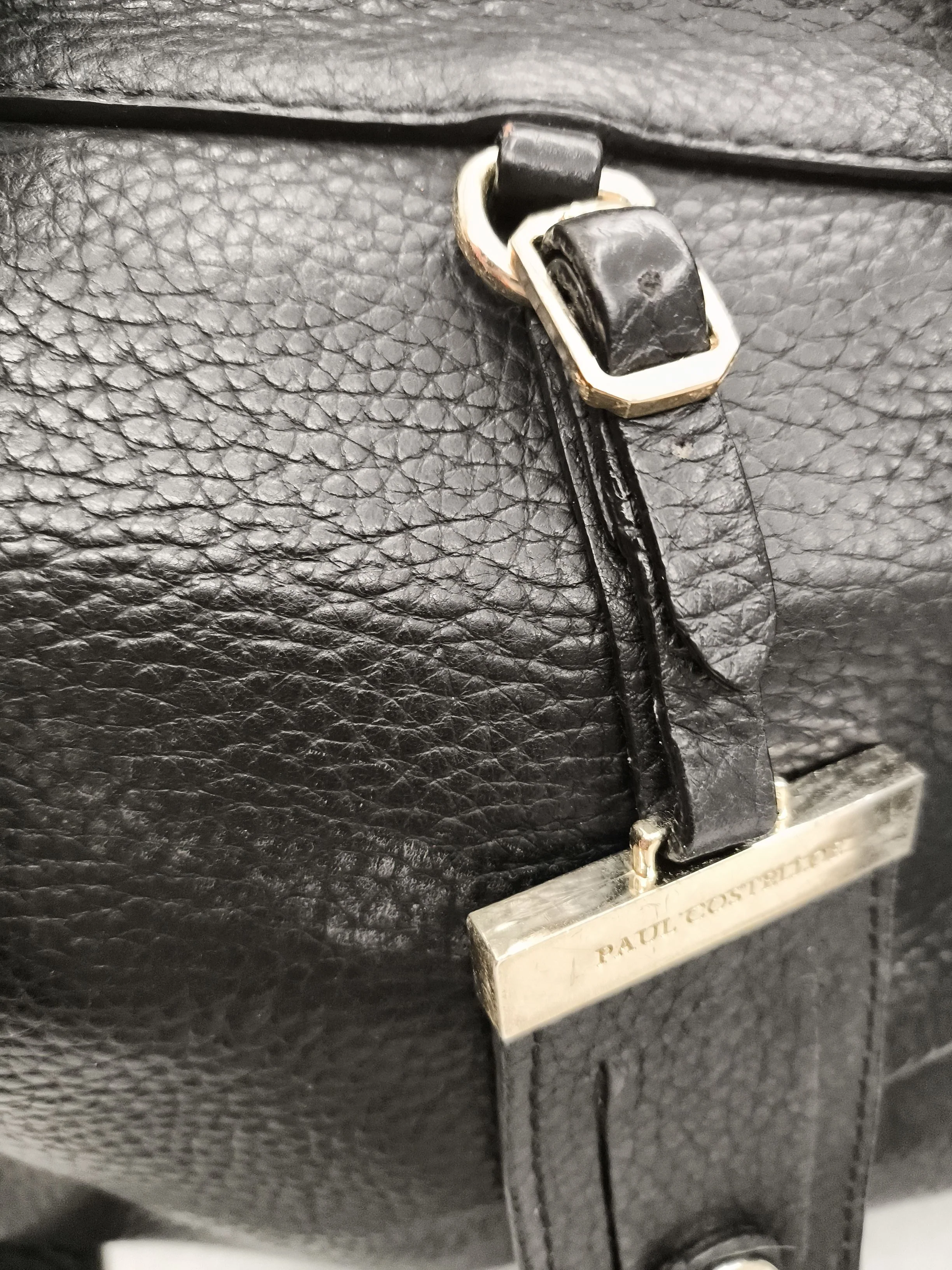 Paul Costelloe Women's Bag Black 100% Leather Shoulder Bag - Image 5
