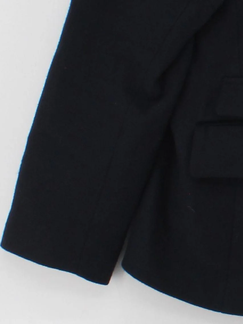 Paul Costelloe Women's Blazer UK 18 Blue Wool with Polyester, Polyamide Overcoat - Image 4