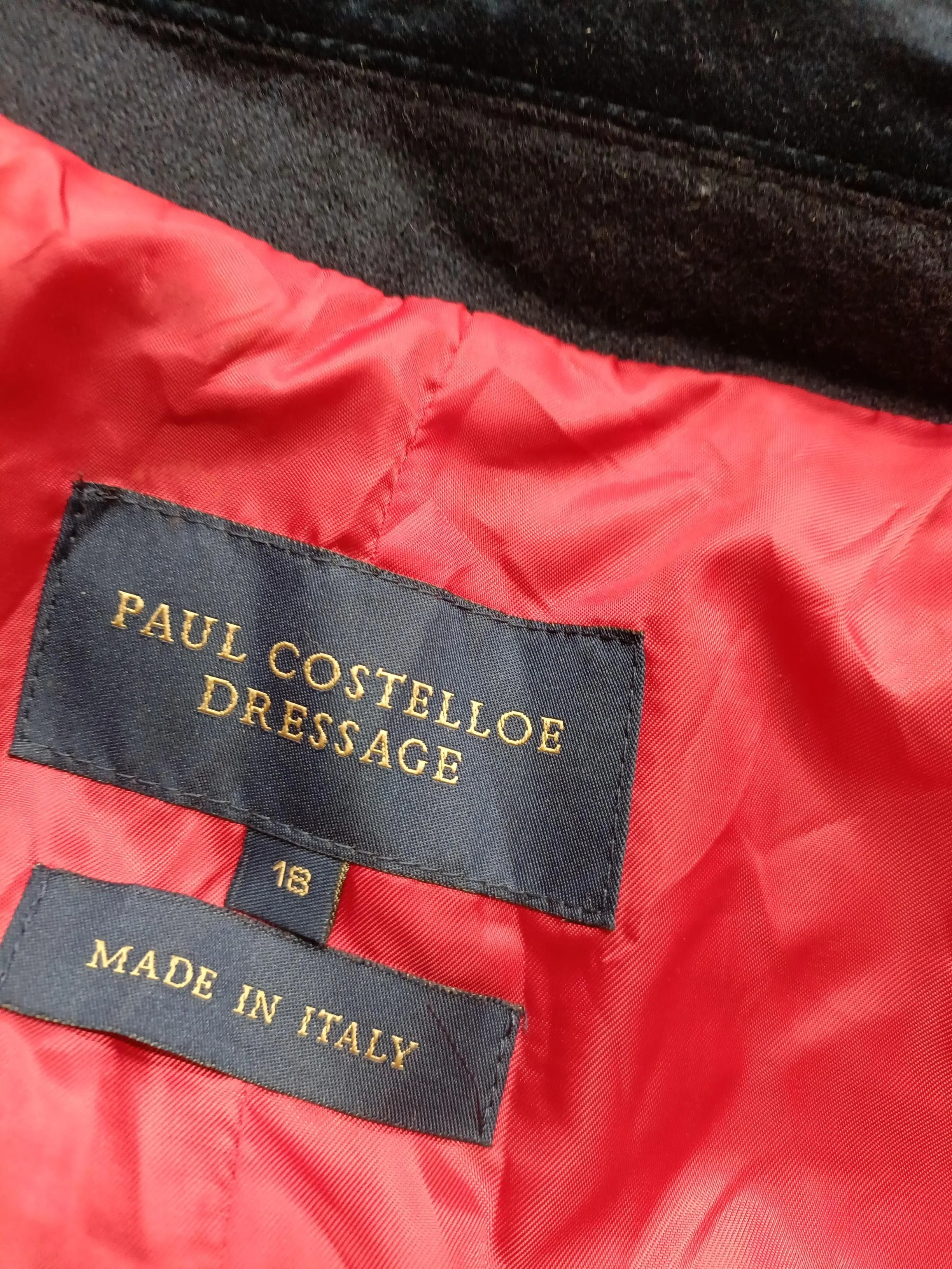 Paul Costelloe Women's Blazer UK 18 Blue Wool with Polyester, Polyamide Overcoat - Image 7