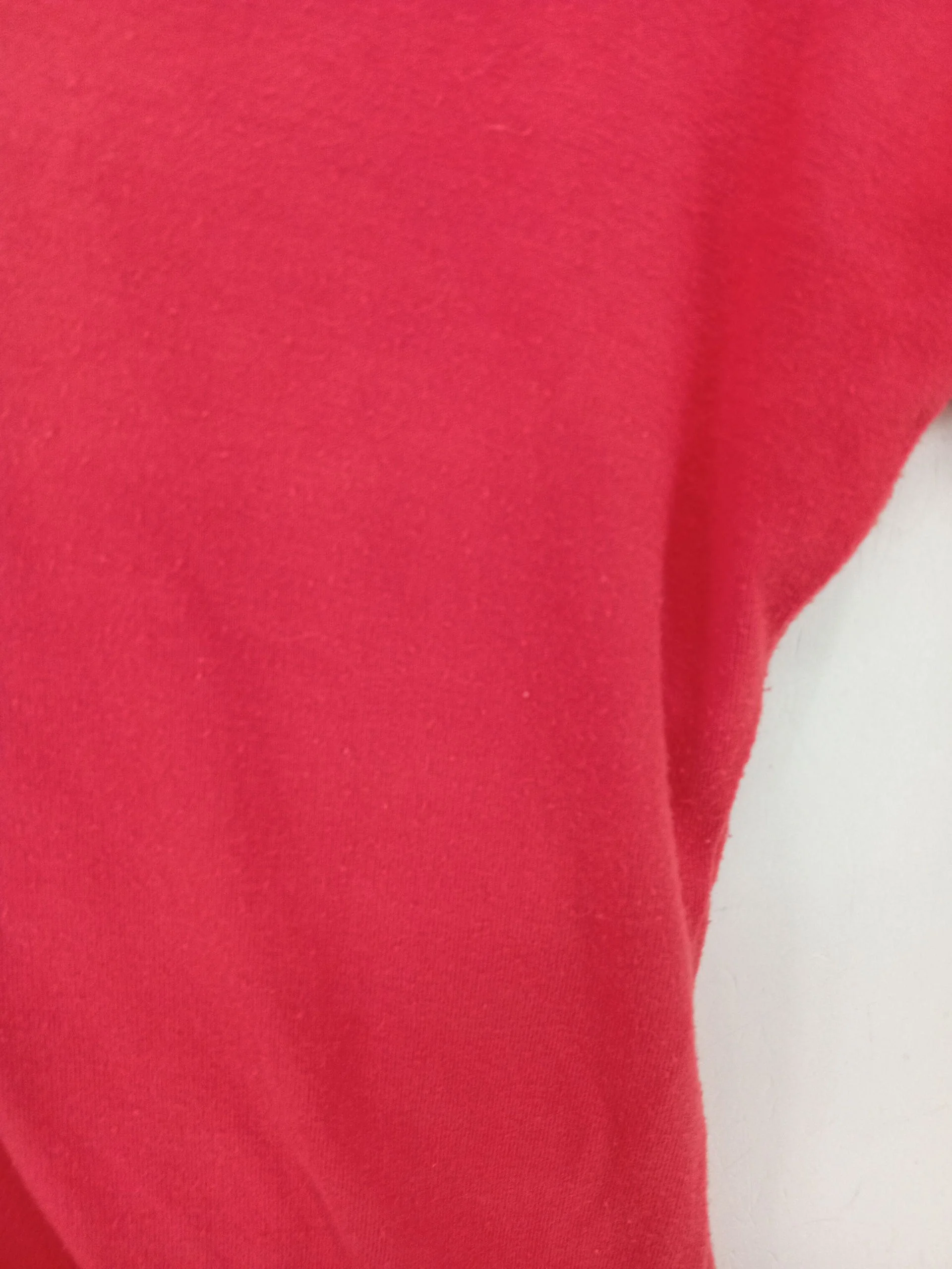Paul Costelloe Women's T-Shirt M Red 100% Cotton Short Sleeve V-Neck Basic - Image 5