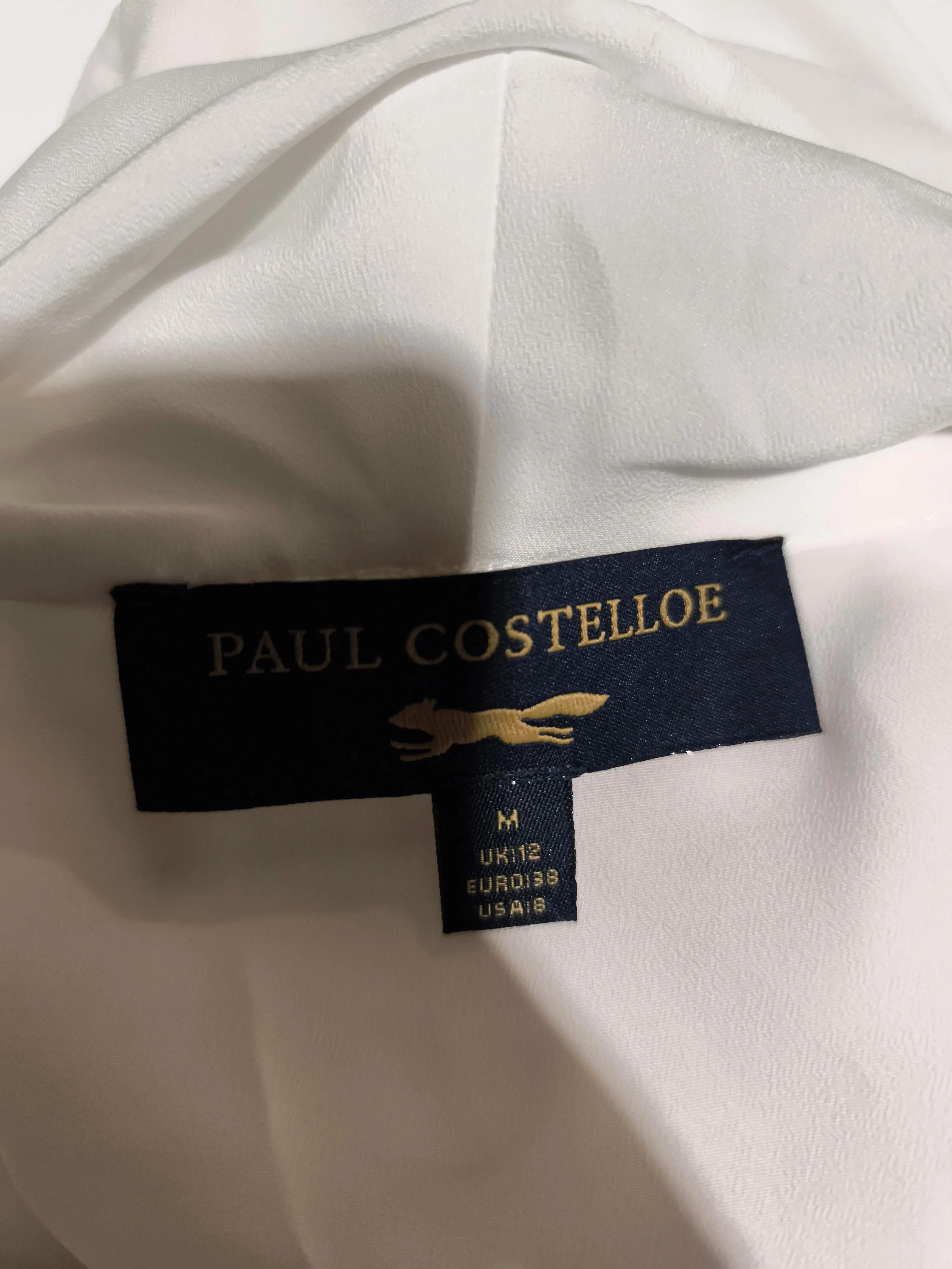 Paul Costelloe Women's Top M White 100% Polyester Sleeveless Round Neck Basic - Image 6