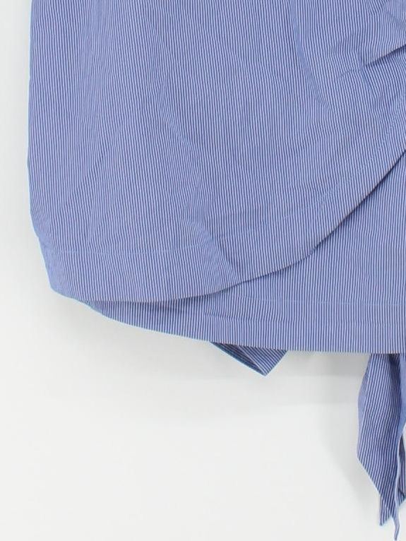Paul Costelloe Women's Top UK 14 Blue Cotton with Nylon, Elastane Basic - Image 4