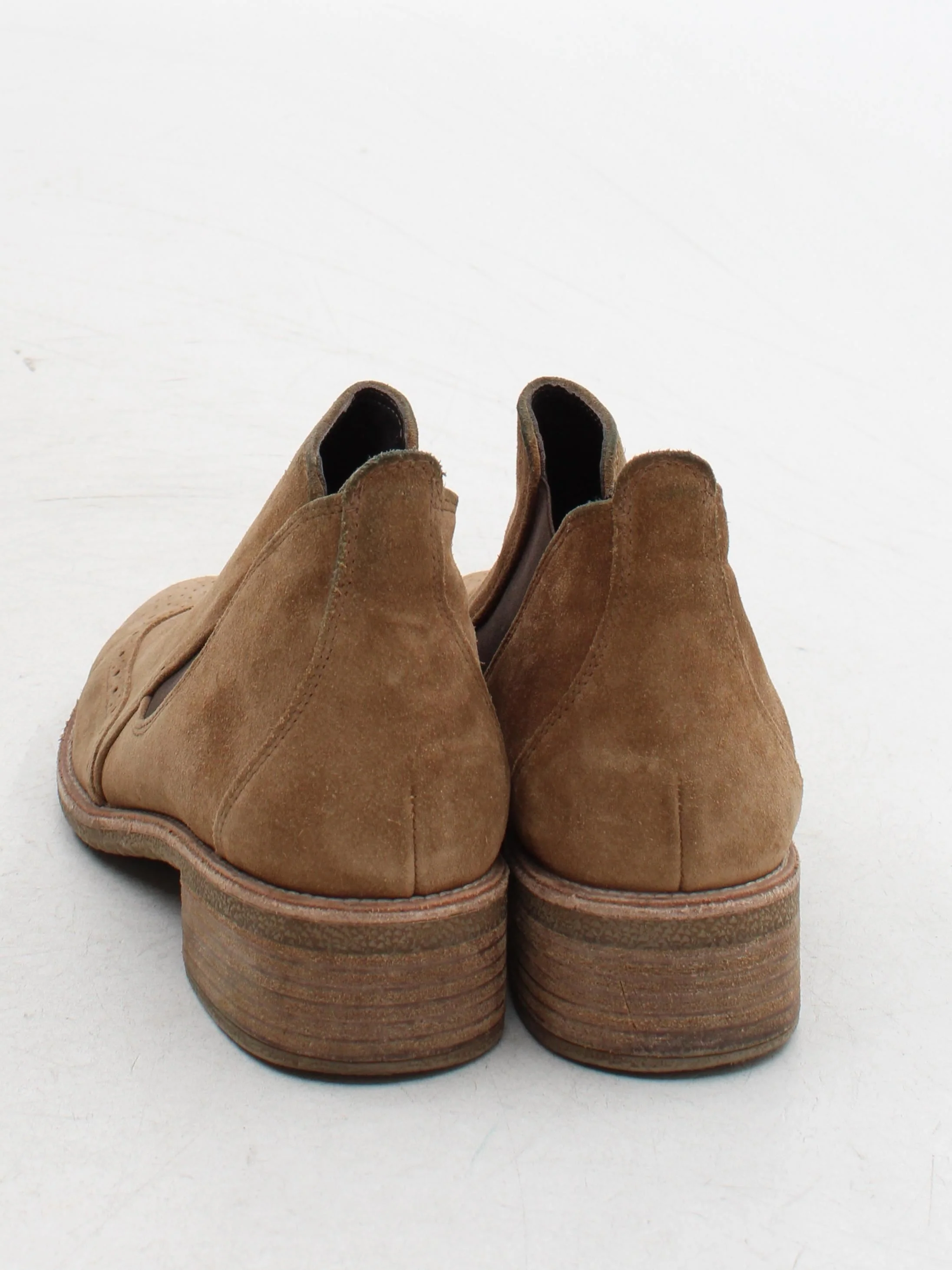 Paul Green Women's Boots UK 6.5 Tan 100% Suede Chelsea - Image 3