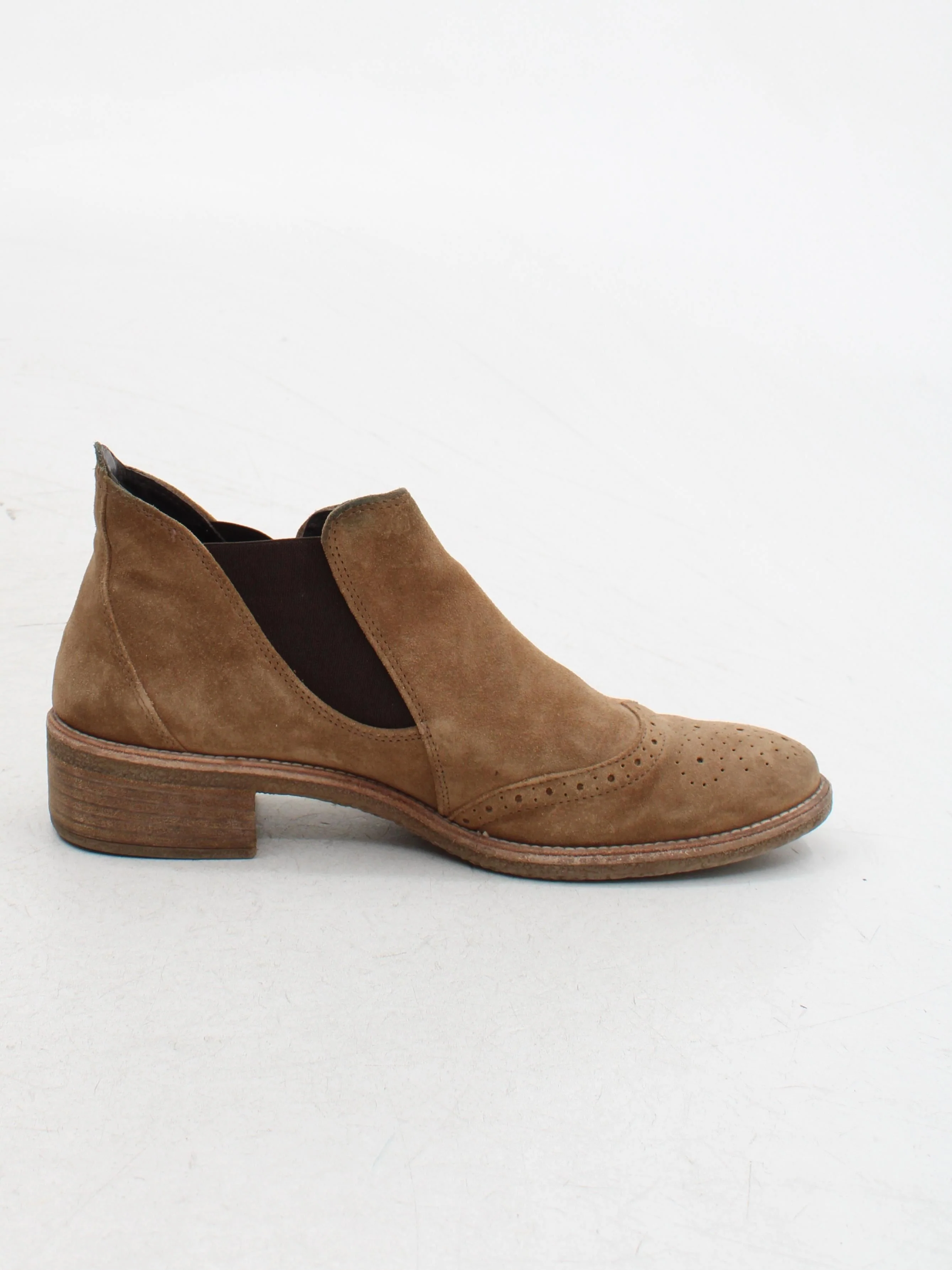 Paul Green Women's Boots UK 6.5 Tan 100% Suede Chelsea - Image 5