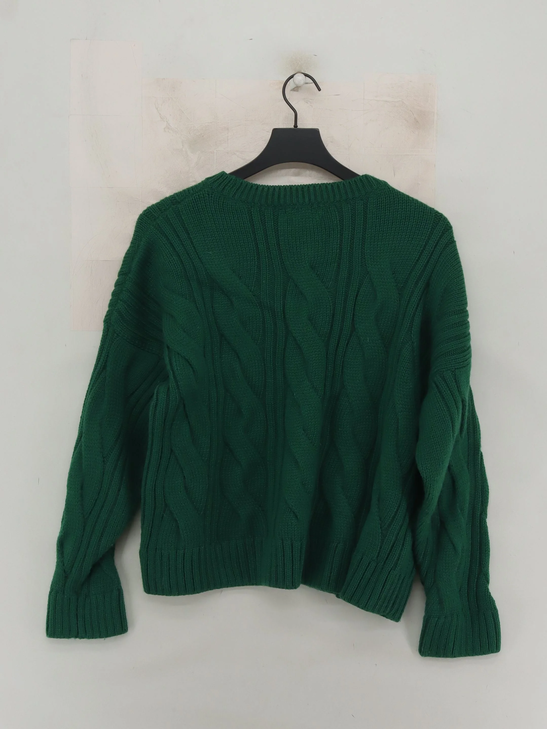 Paul James Men's Jumper M Green 100% Wool Round Neck Pullover - Image 2