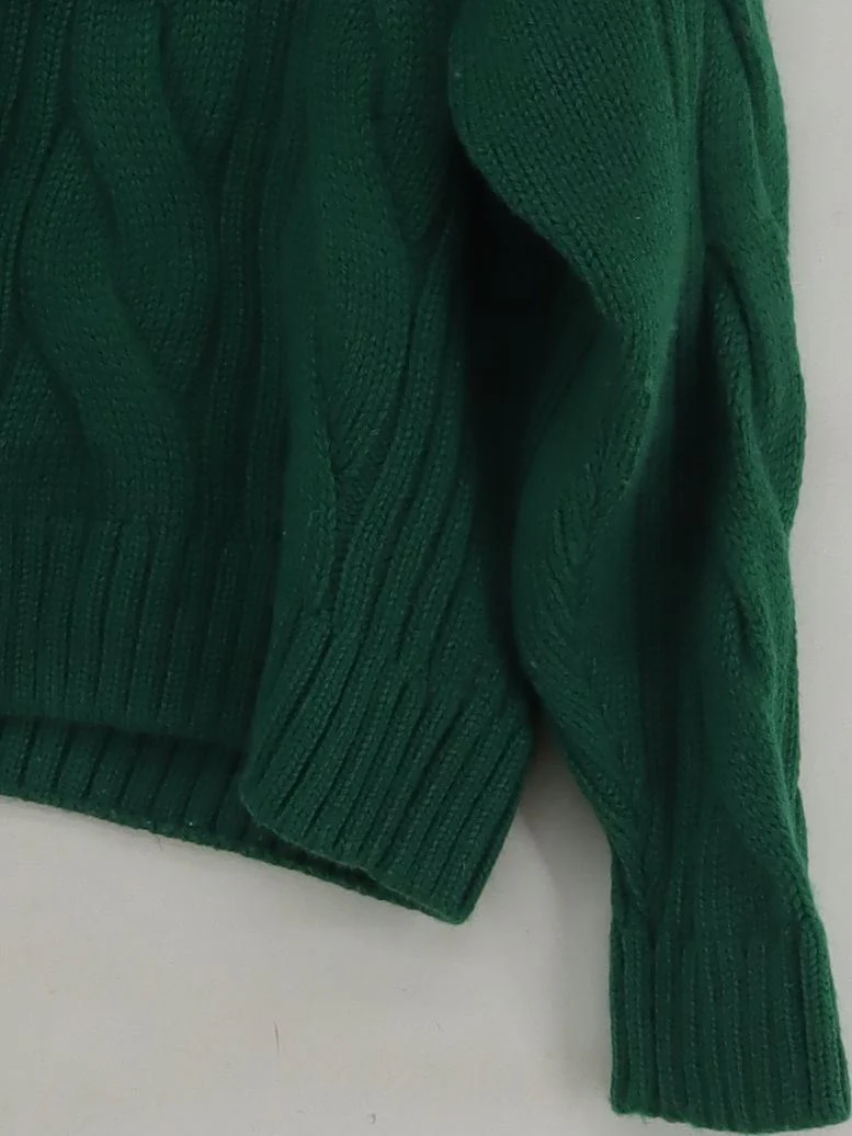 Paul James Men's Jumper M Green 100% Wool Round Neck Pullover - Image 4