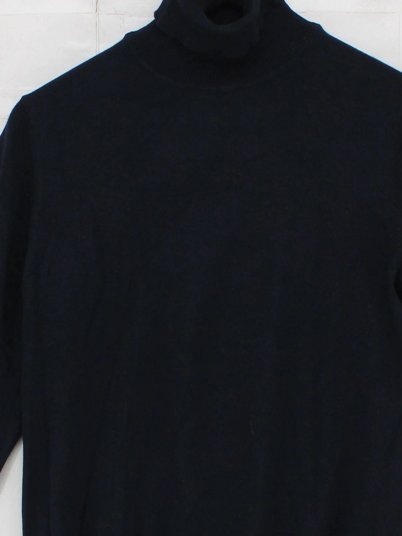 Paul James Men's Jumper S Blue 100% Cotton Roll Neck Pullover - Image 3