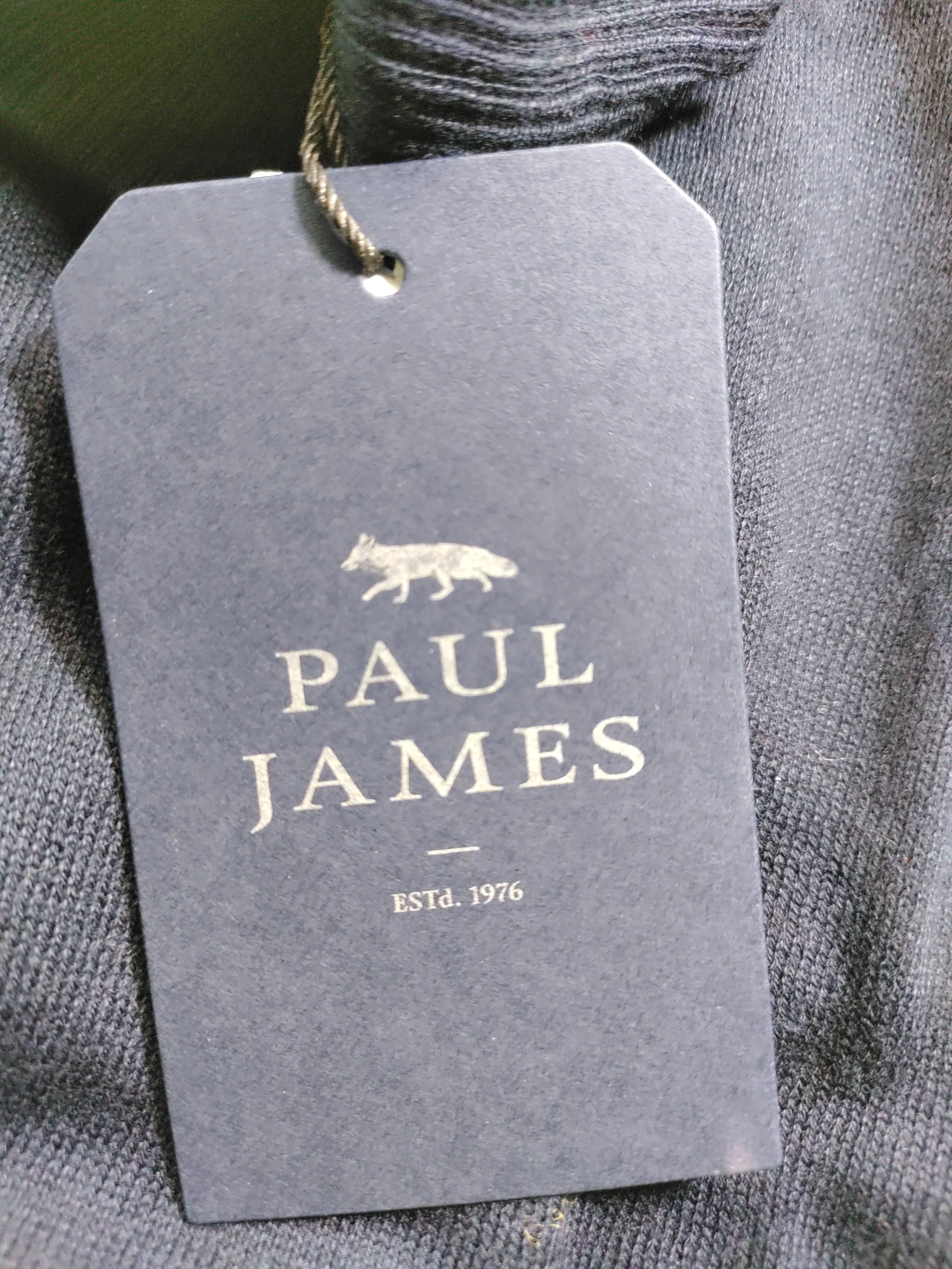 Paul James Men's Jumper S Blue 100% Cotton Roll Neck Pullover - Image 5
