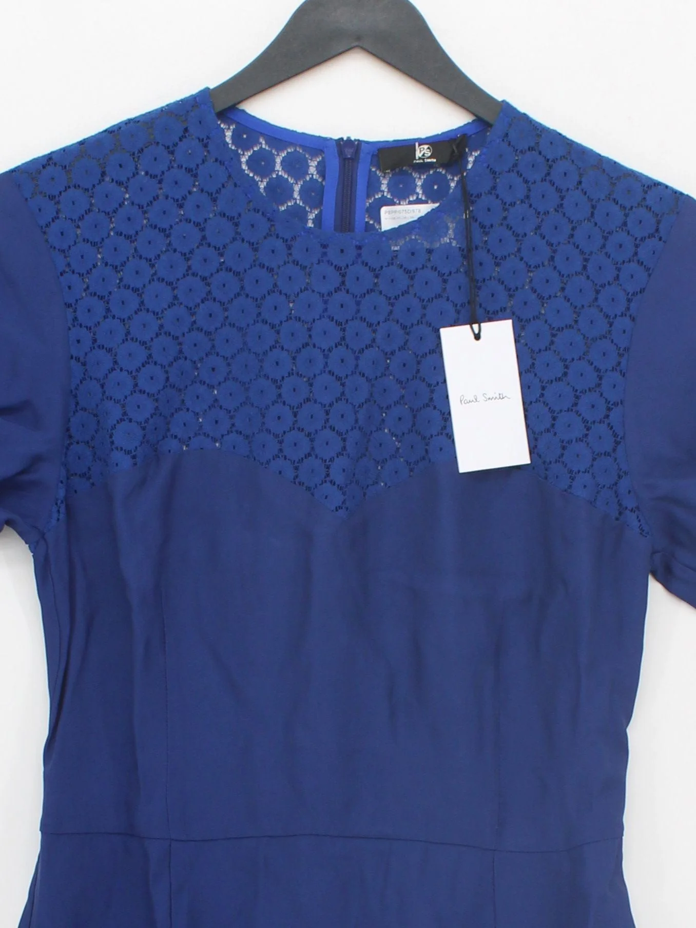 Paul Smith A-Line Midi Dress in Blue RRP £420 - Image 3