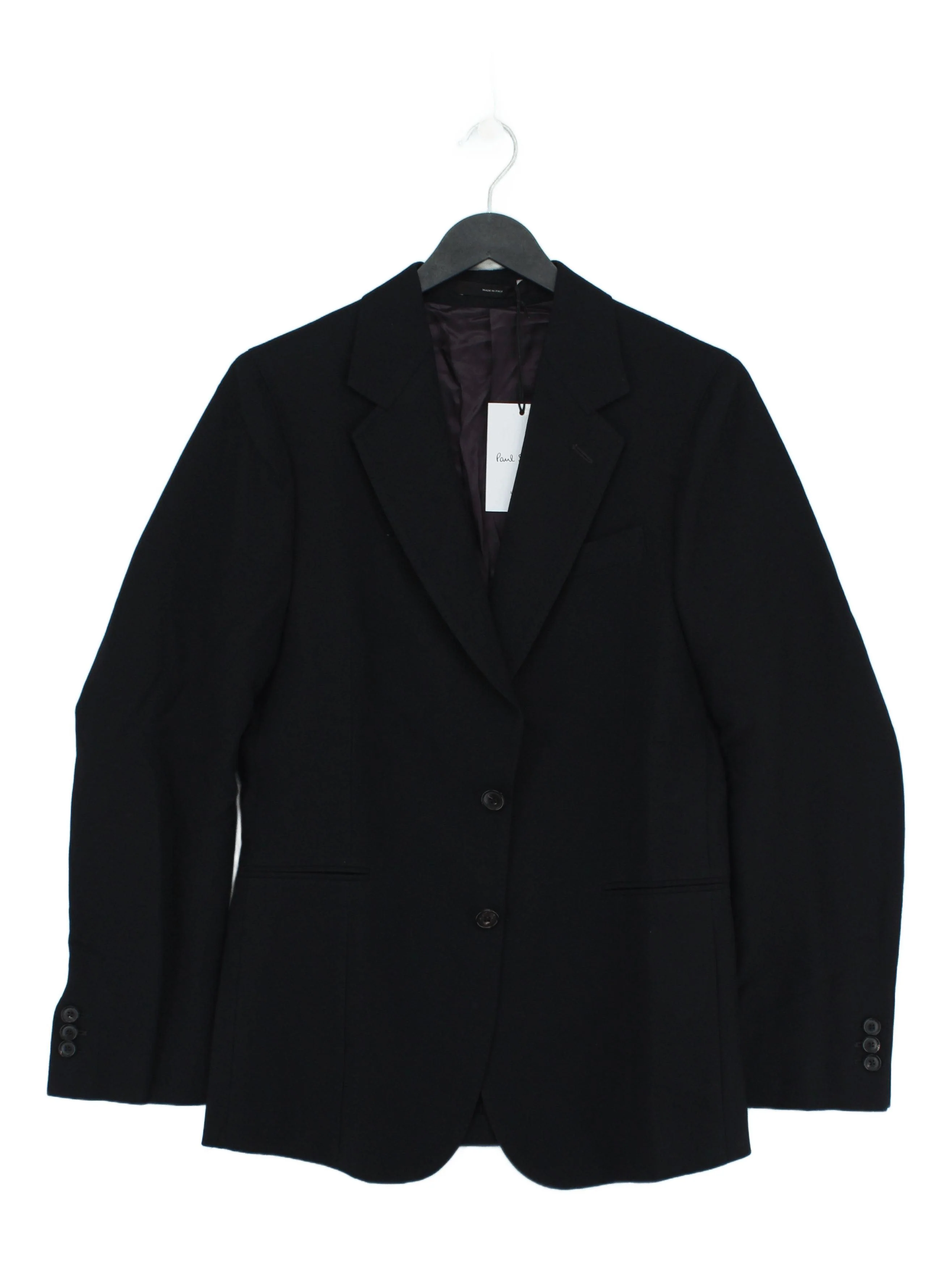 Paul Smith Men's Blazer Chest: 36 in Black 100% Other Overcoat New with tags