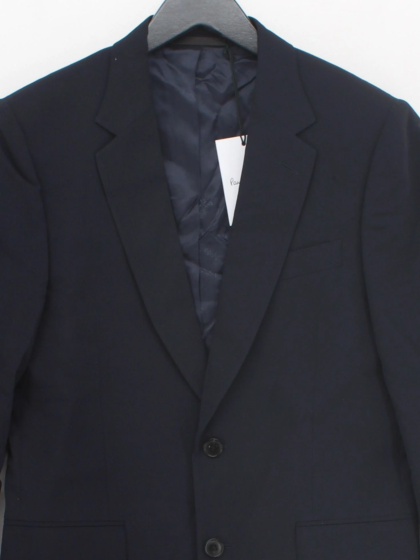 Paul Smith Men's Blazer Chest: 36 in Blue 100% Other Overcoat - Image 3