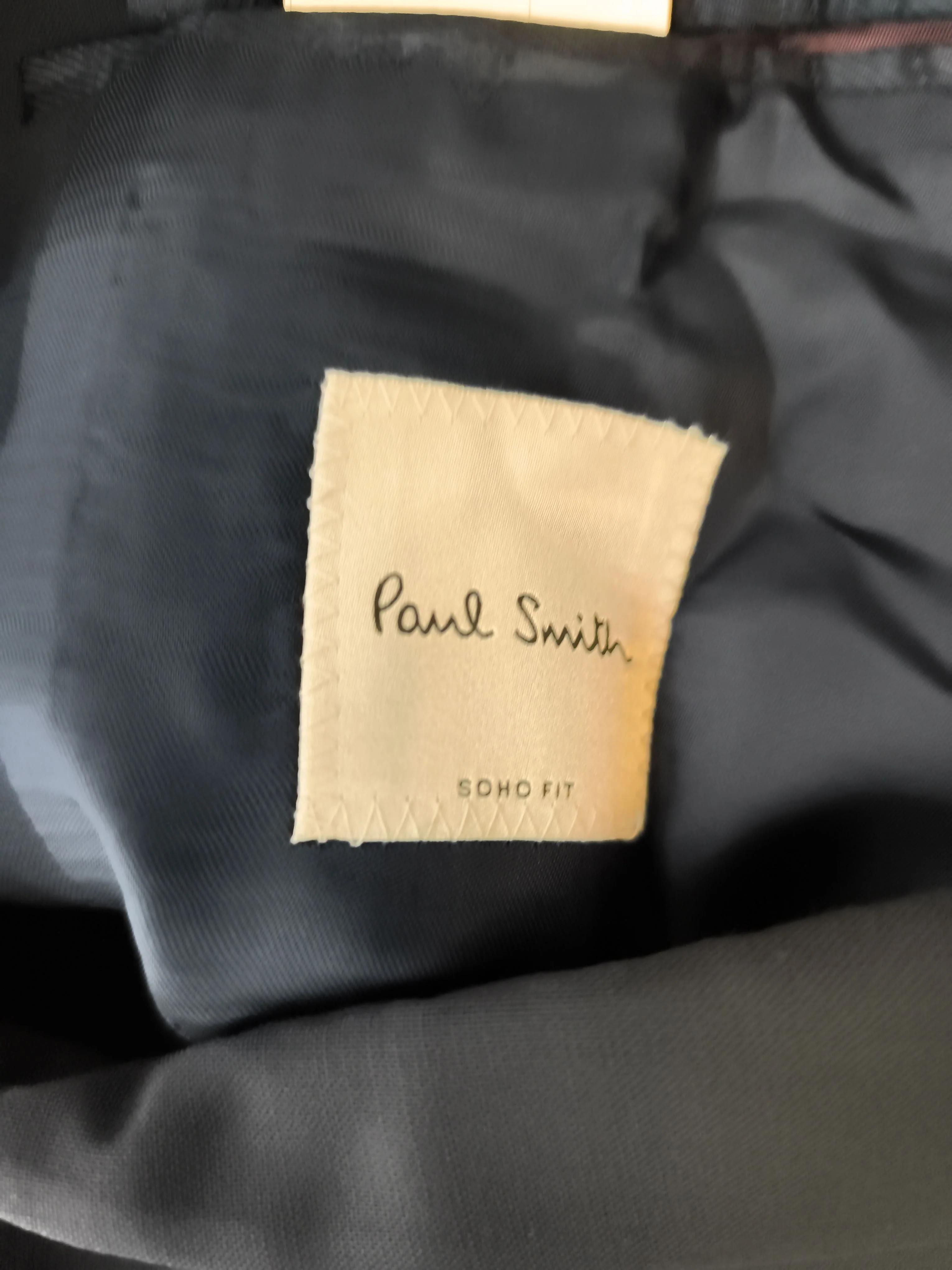 Paul Smith Men's Blazer Chest: 36 in Blue 100% Other Overcoat - Image 6