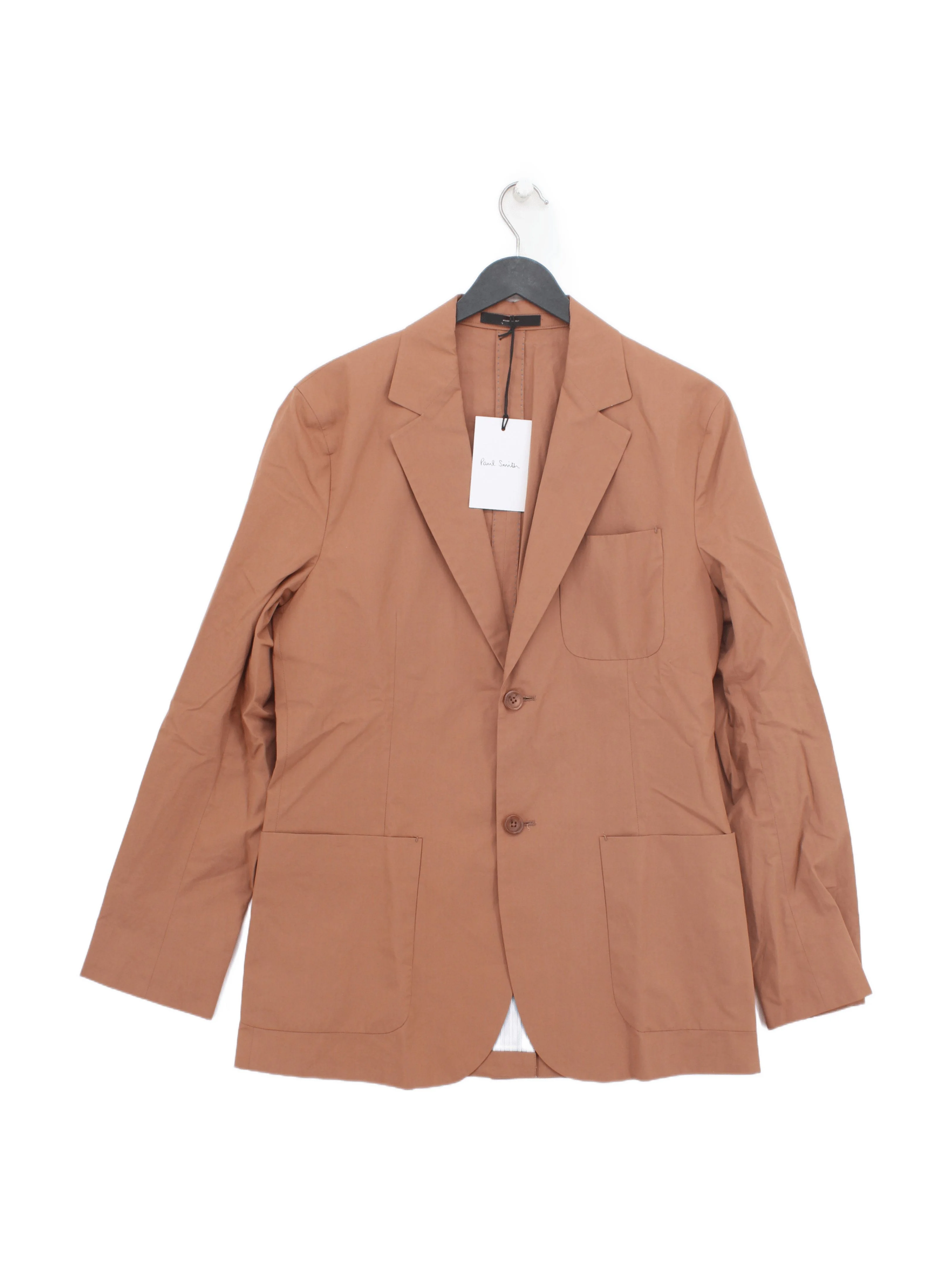 Paul Smith Men's Blazer Chest: 36 in Brown 100% Cotton Overcoat New with tags