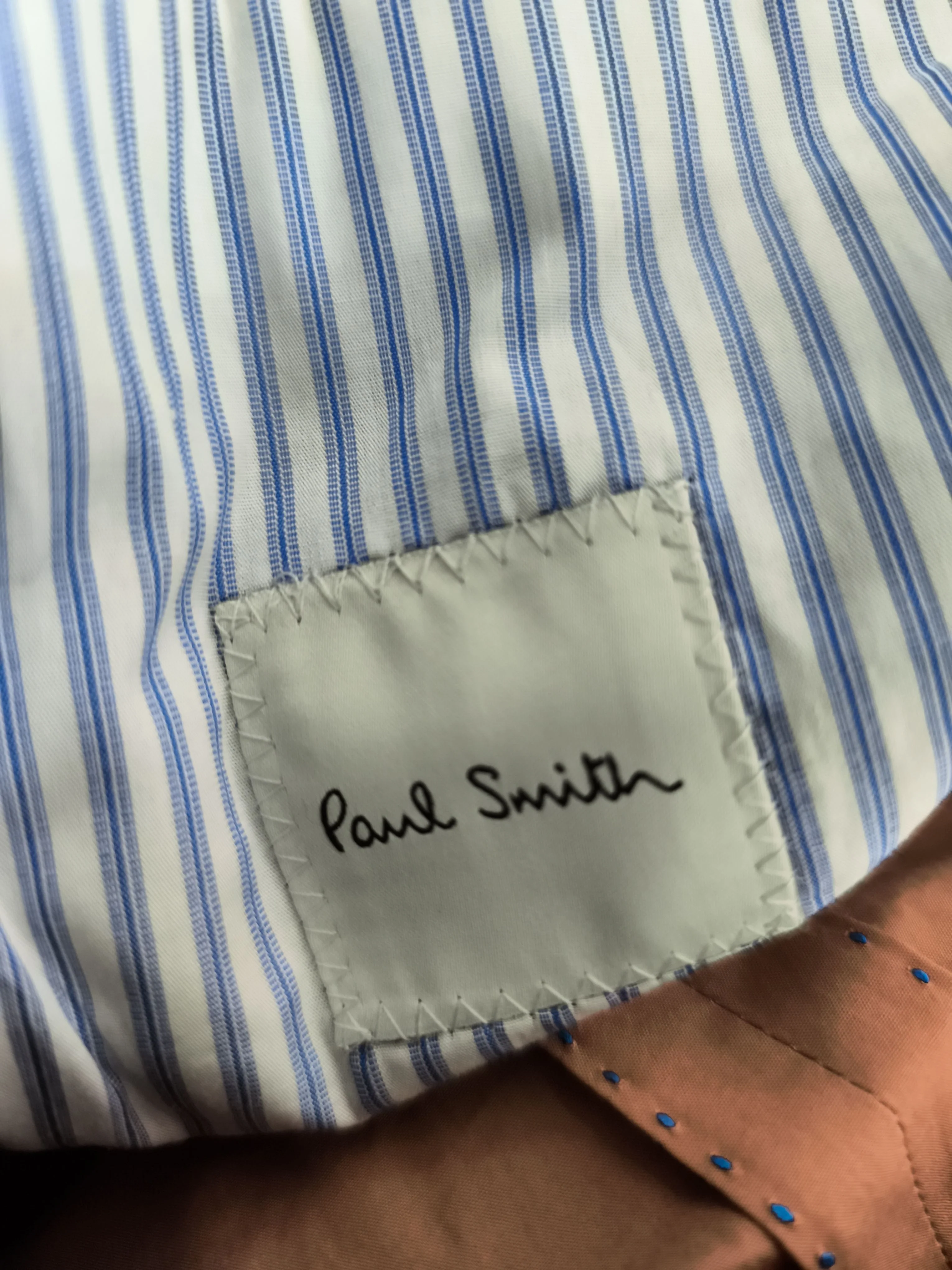 Paul Smith Men's Blazer Chest: 36 in Brown 100% Cotton Overcoat New with tags - Image 5
