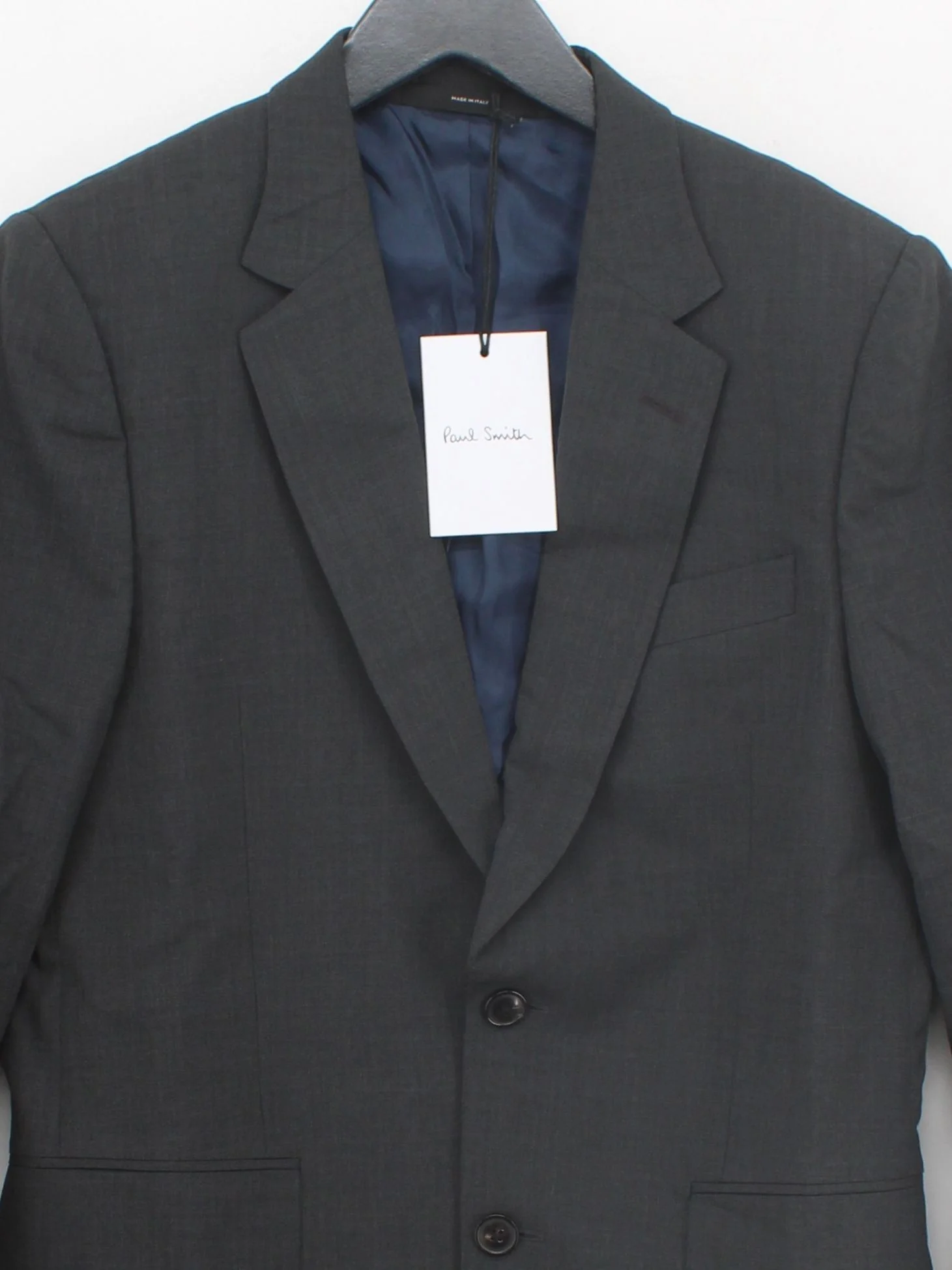 Paul Smith Men's Blazer Chest: 36 in Grey Wool New with tags - Image 3