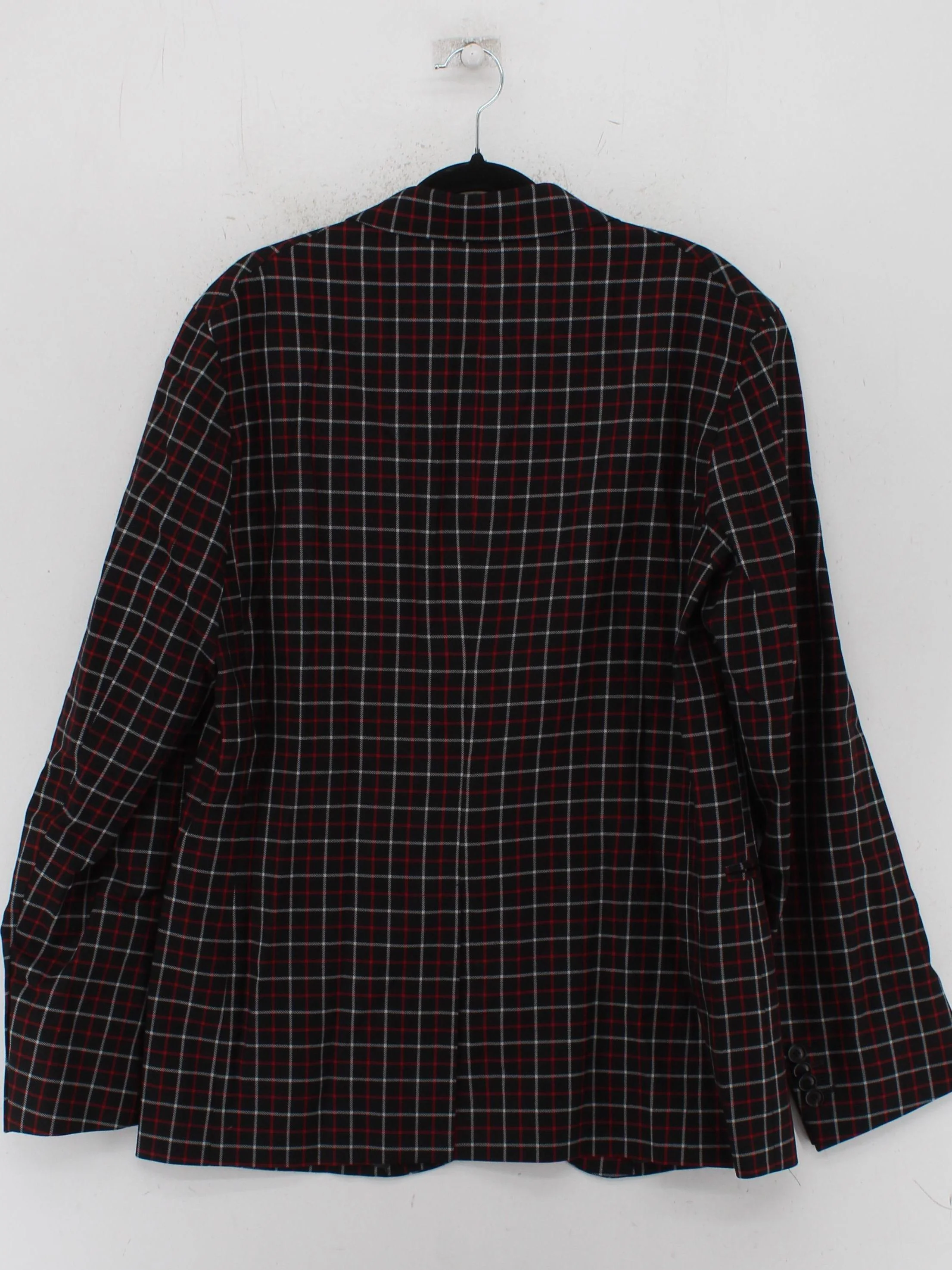 Paul Smith Men's Blazer Chest: 38 in Black Checkered 100% Wool Overcoat - Image 2