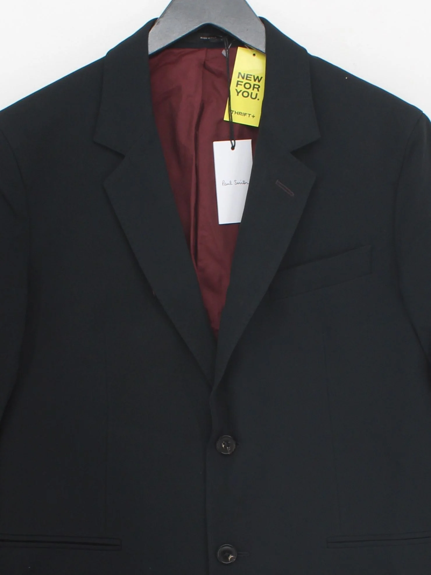 Paul Smith Men's Blazer Chest: 38 in Black Cotton New with tags - Image 3
