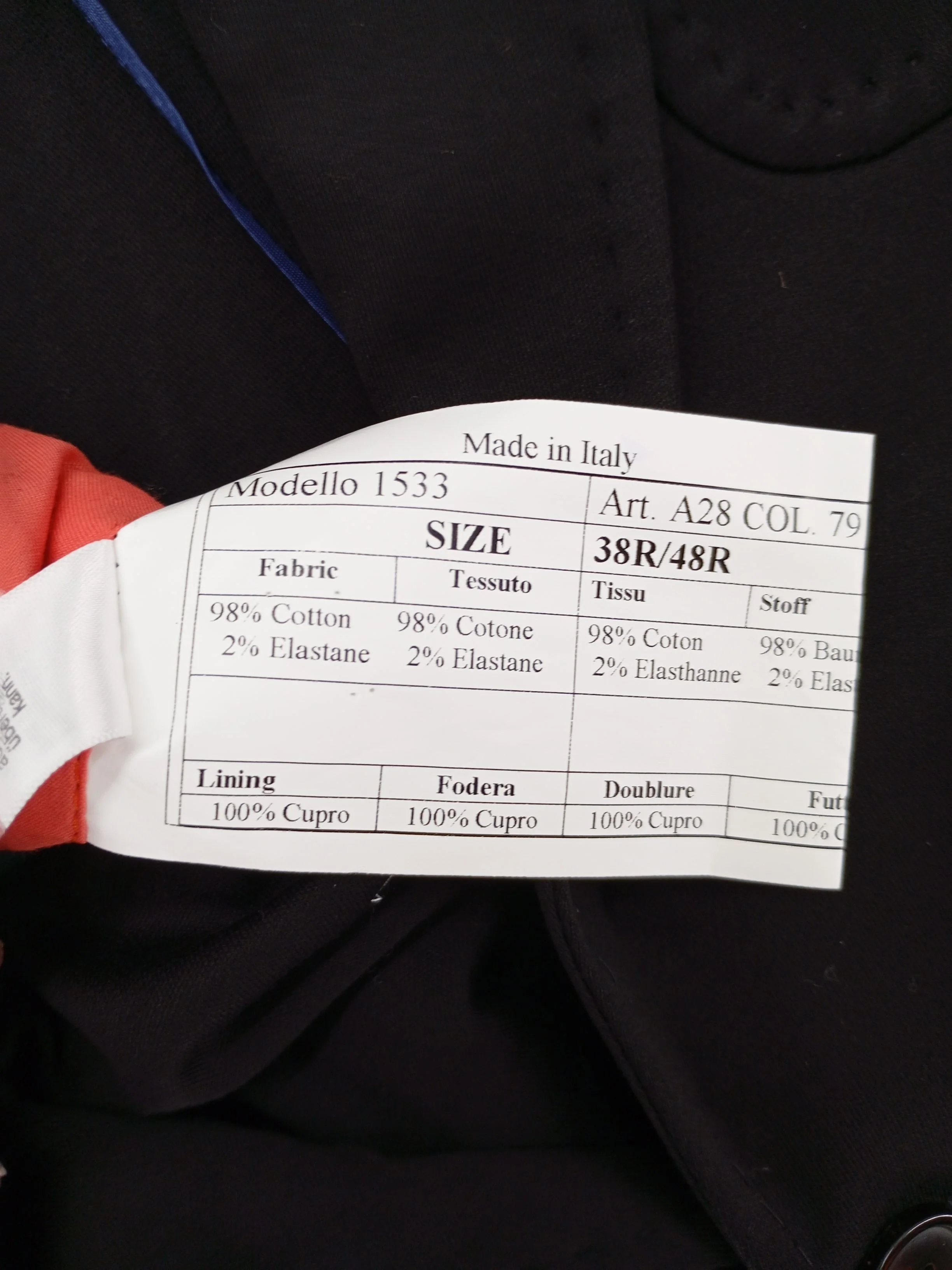Paul Smith Men's Blazer Chest: 38 in Black Cotton New with tags - Image 6
