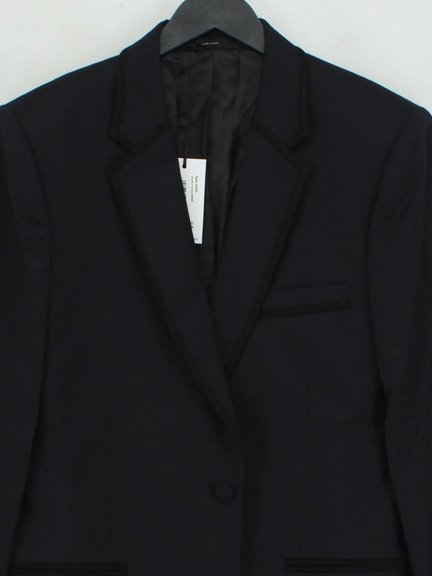 Paul Smith Men's Blazer Chest: 38 in Black Other with Viscose Overcoat - Image 3