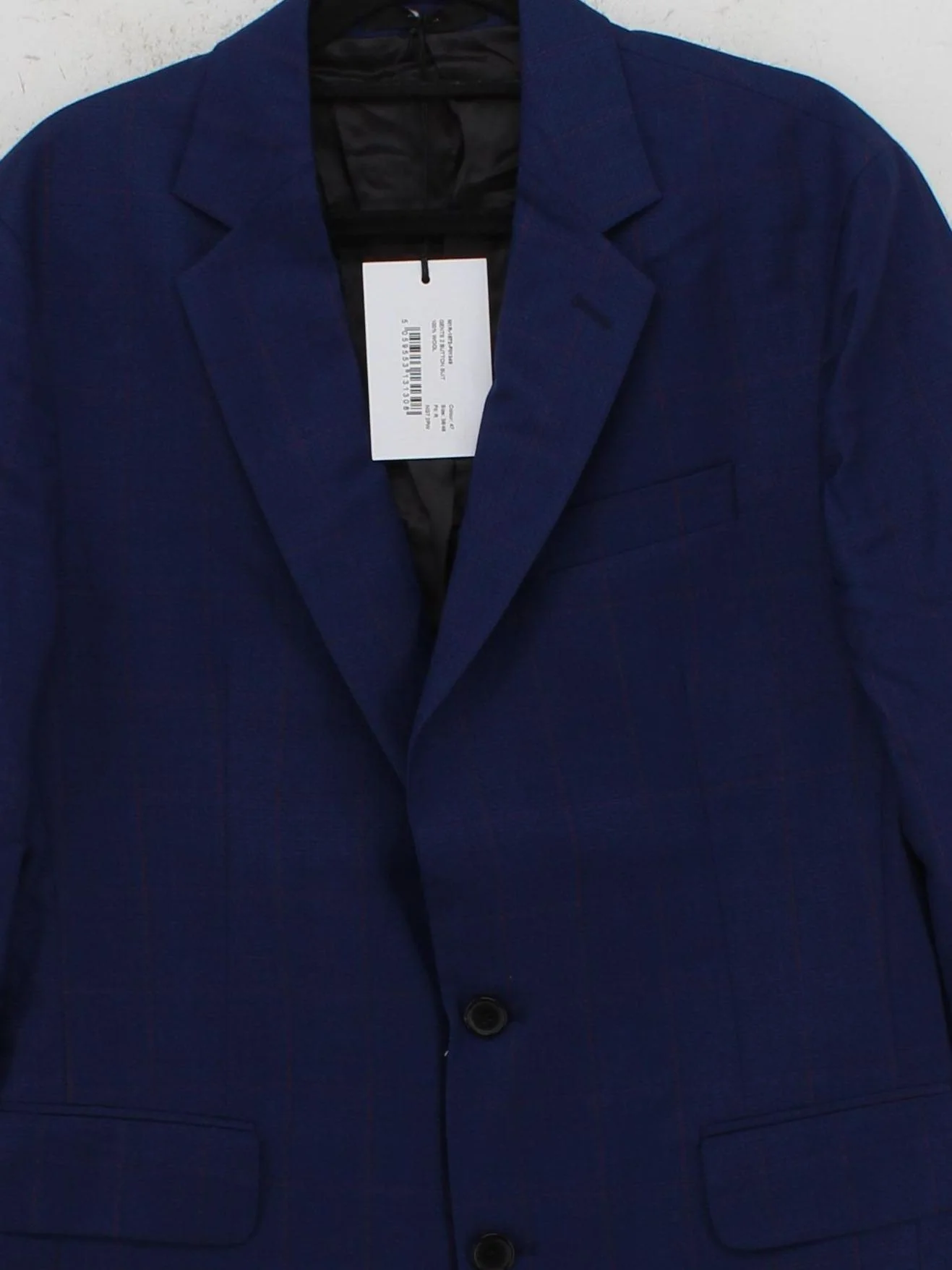 Paul Smith Men's Blazer Chest: 38 in Blue 100% Wool Overcoat New with tags - Image 2