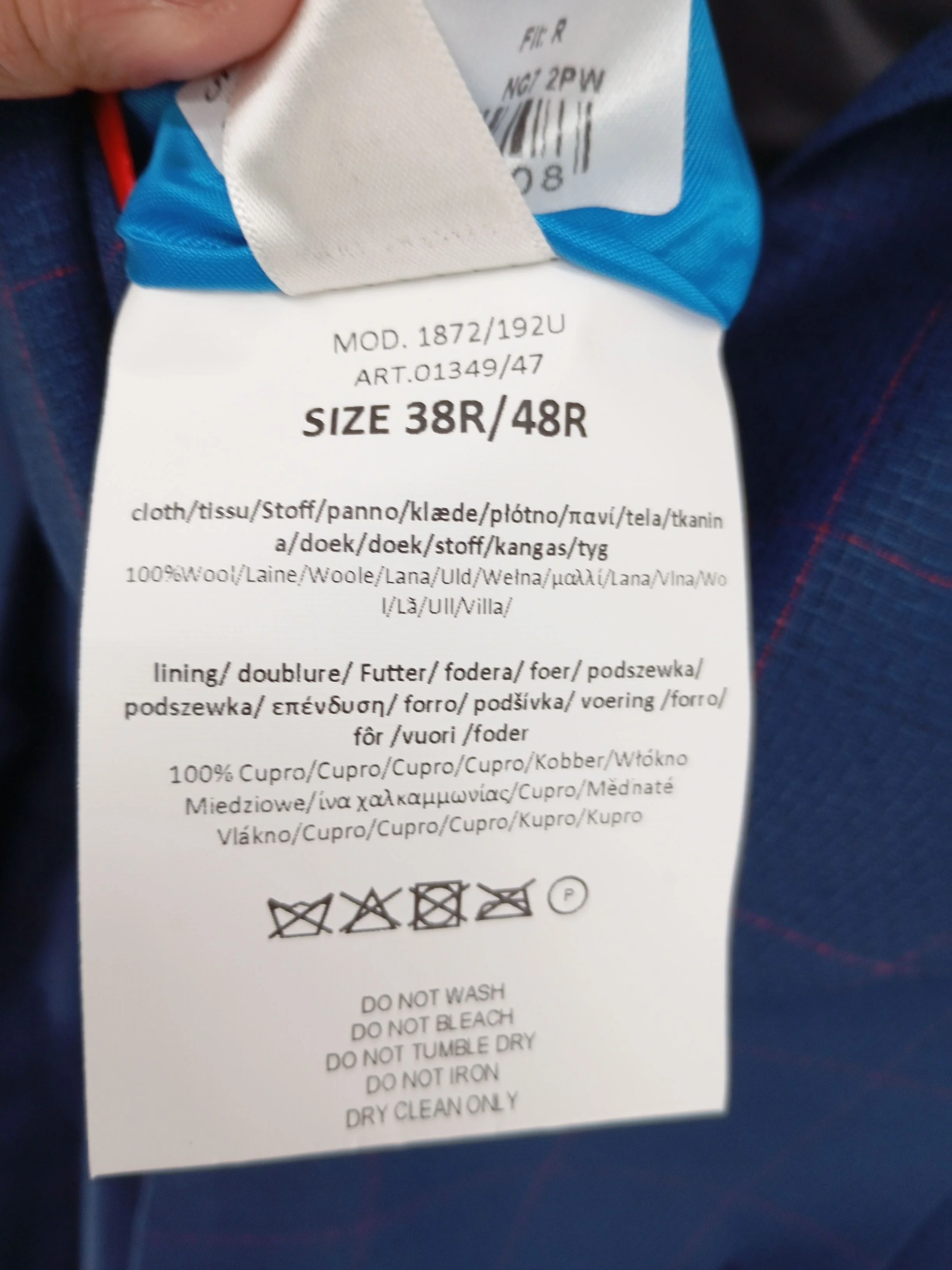 Paul Smith Men's Blazer Chest: 38 in Blue 100% Wool Overcoat New with tags - Image 5
