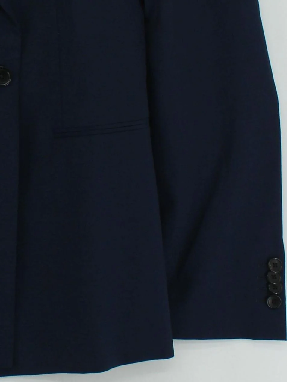 Paul Smith Men's Blazer Chest: 38 in Blue Wool with Mohair, Viscose Overcoat - Image 4