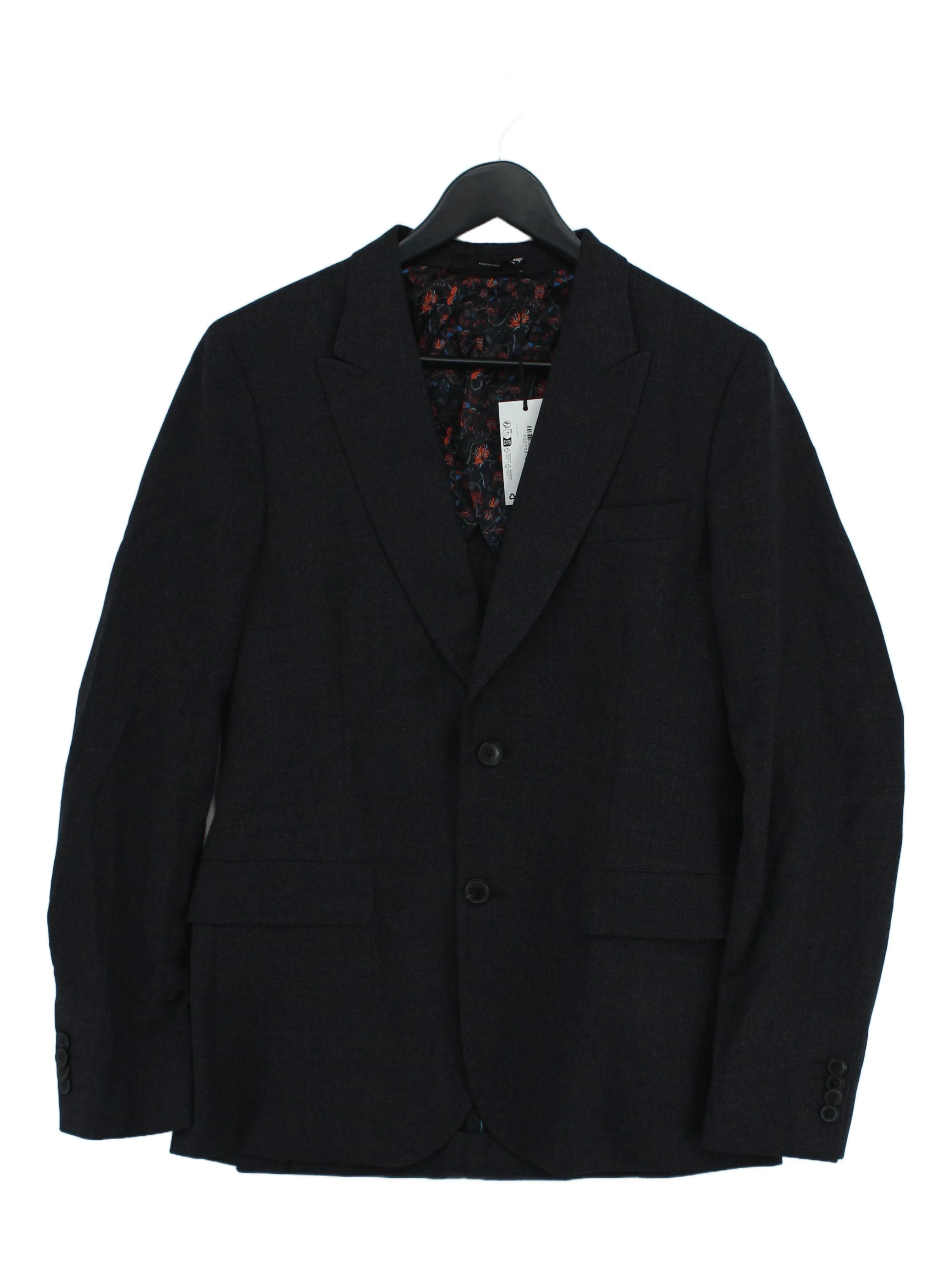 Paul Smith Men's Blazer Chest: 38 in Blue Wool with Other Overcoat New with tags