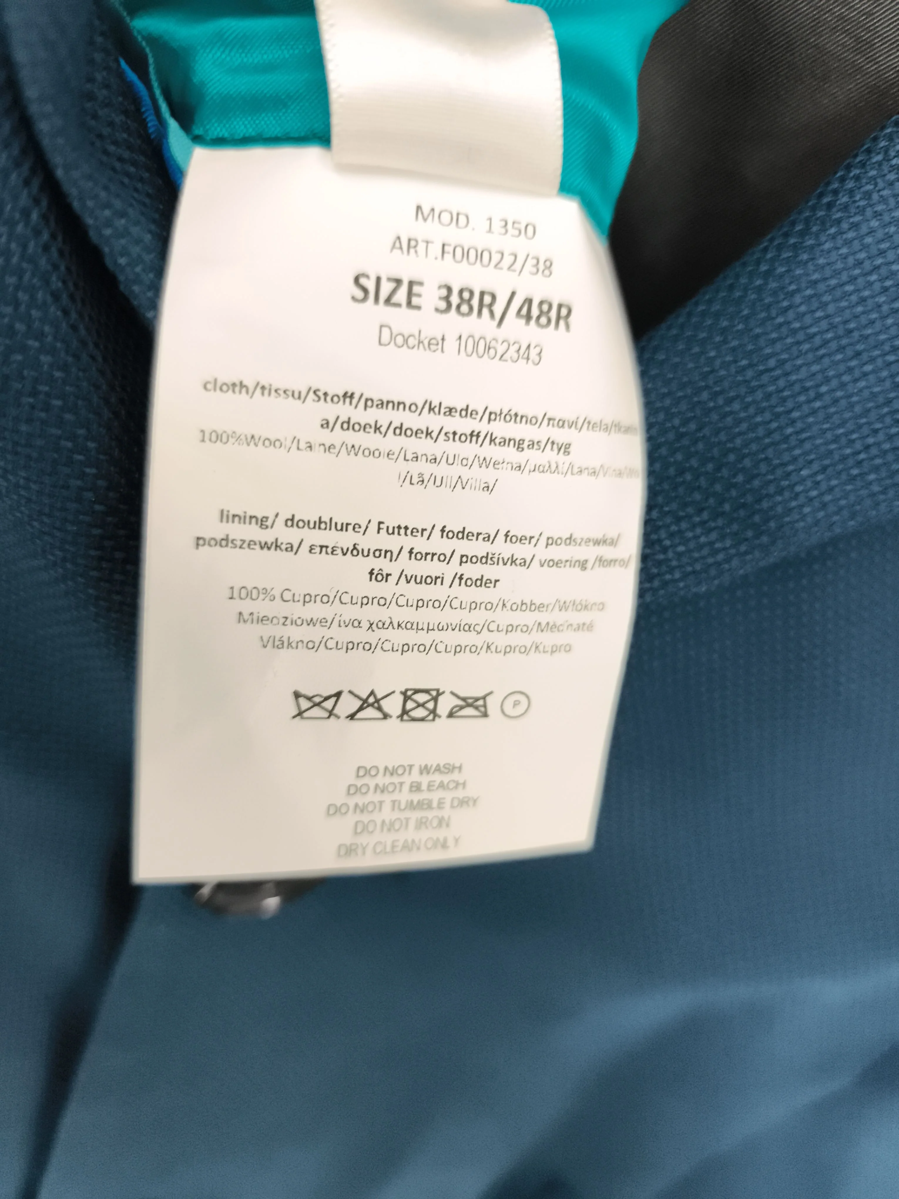 Paul Smith Men's Blazer Chest: 38 in Blue Wool with Other Overcoat New with tags - Image 6