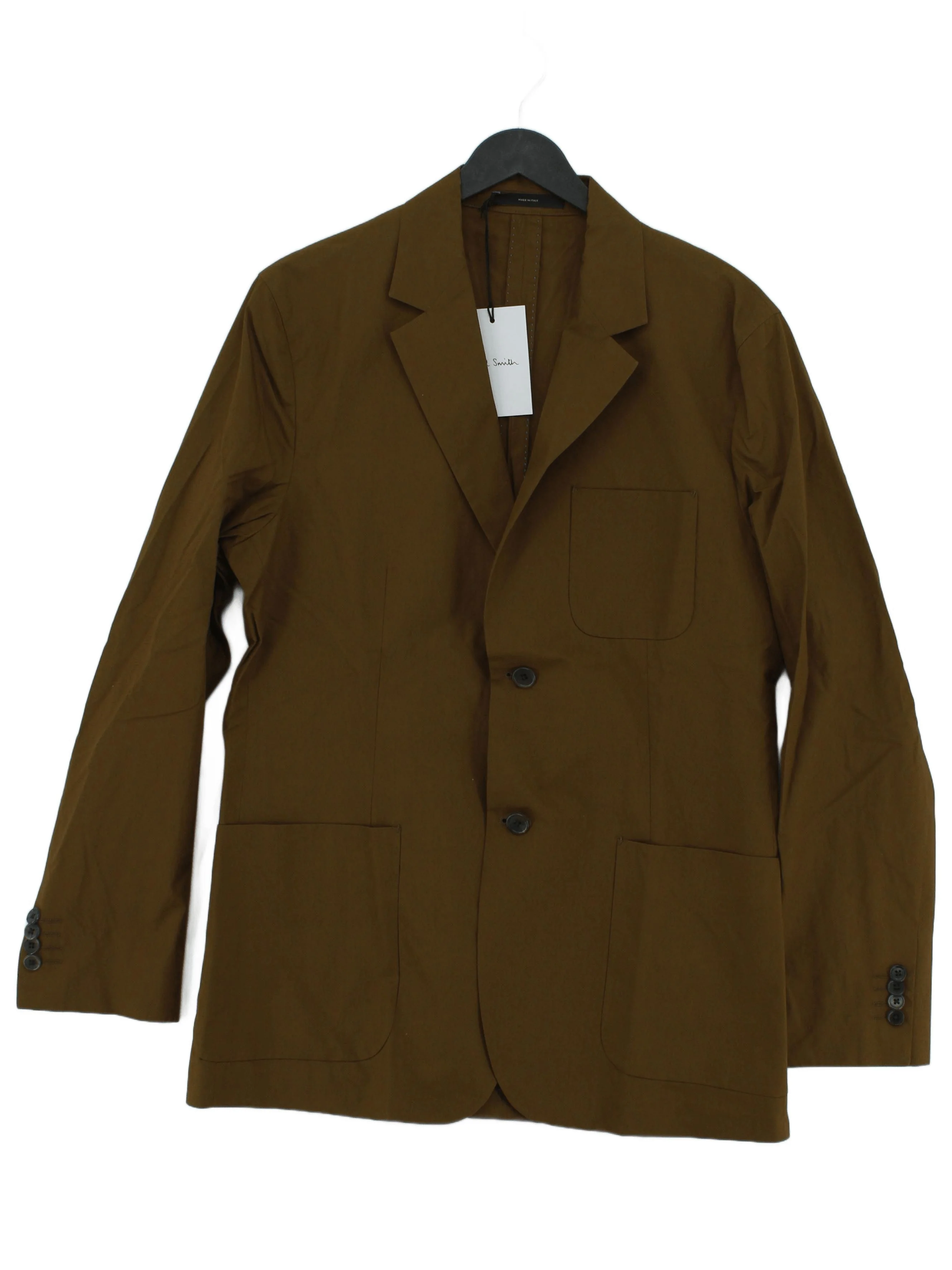 Paul Smith Men's Blazer Chest: 38 in Brown 100% Other Overcoat New with tags