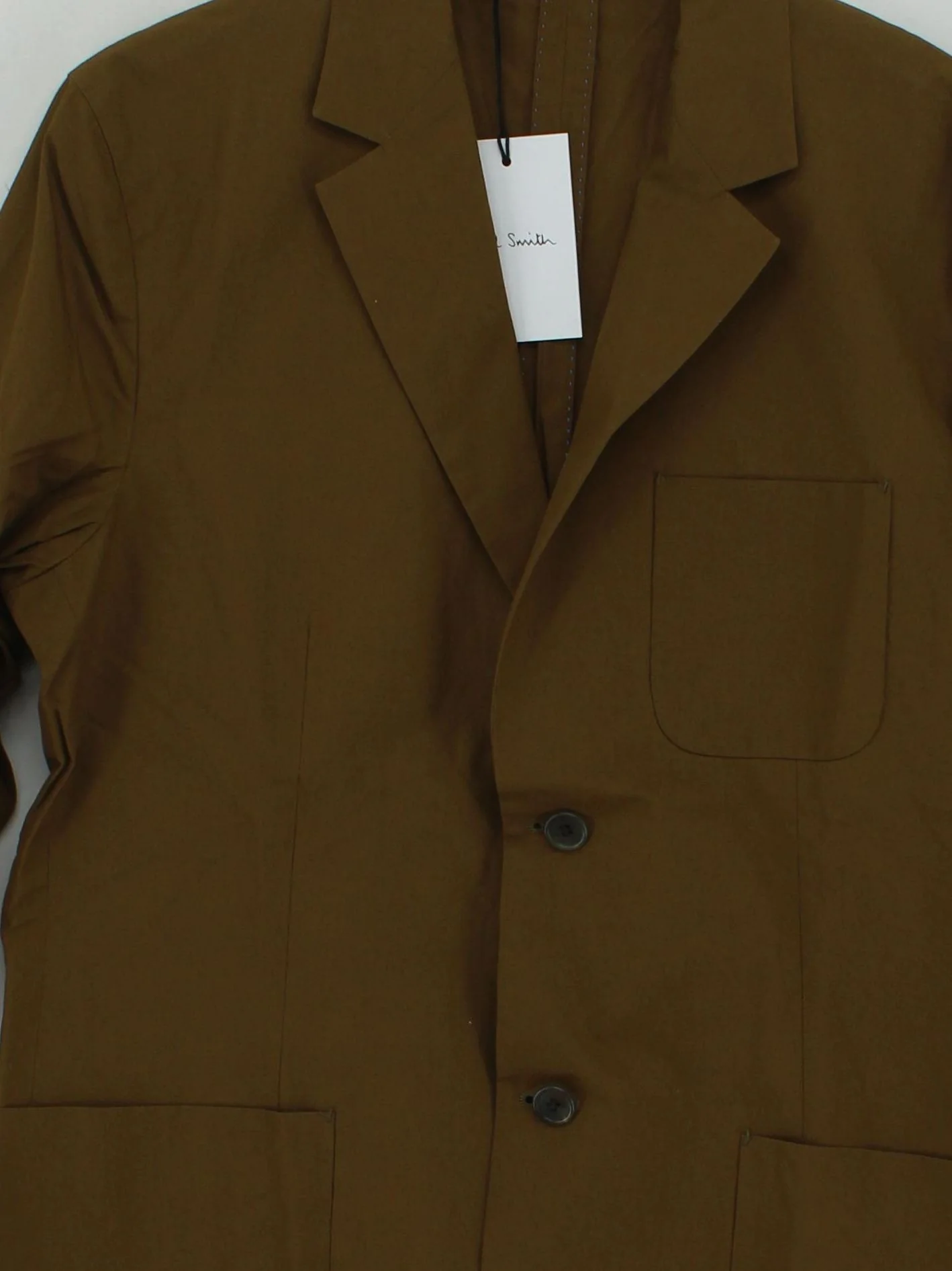 Paul Smith Men's Blazer Chest: 38 in Brown 100% Other Overcoat New with tags - Image 3