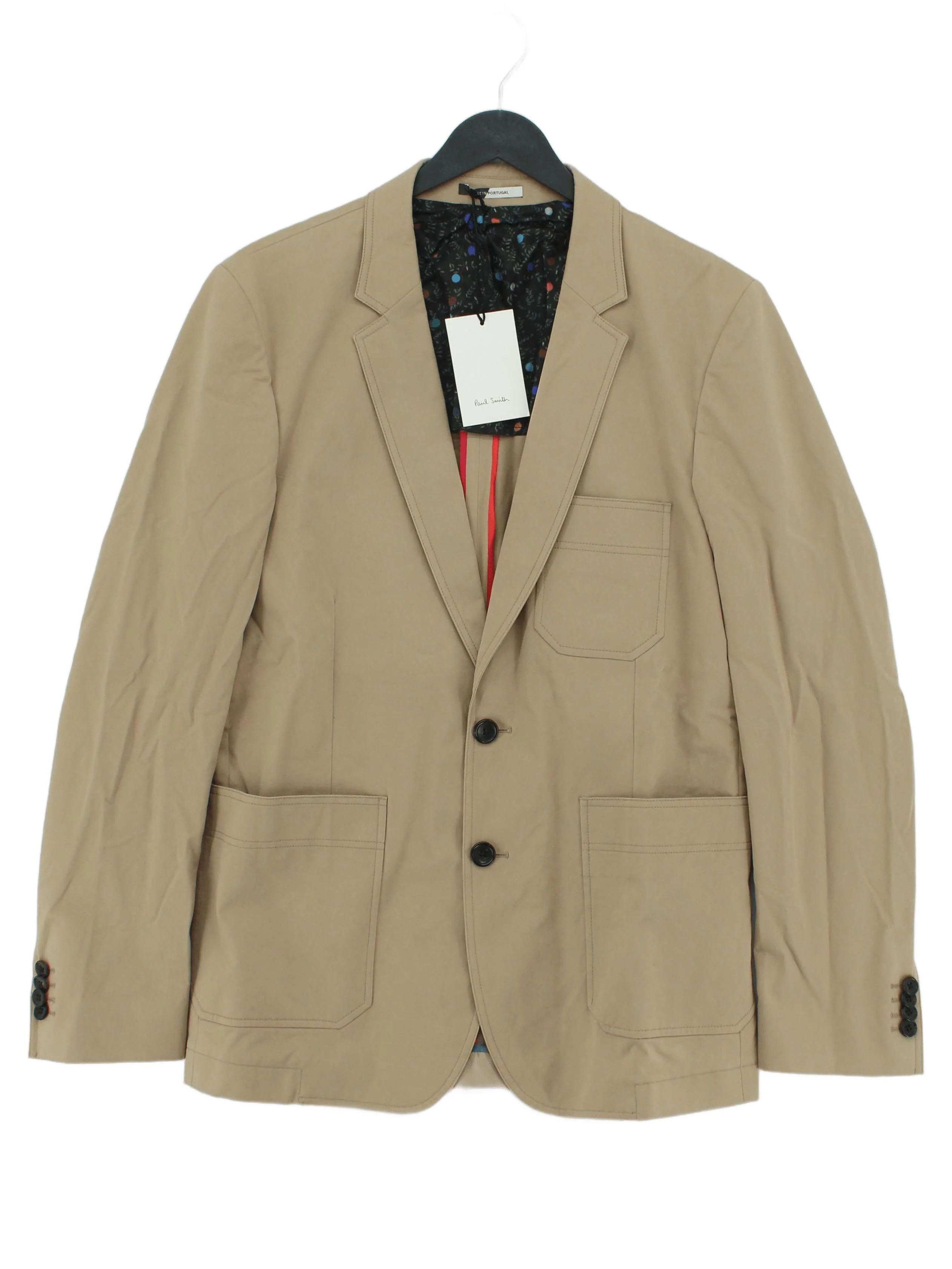 Paul Smith Men's Blazer Chest: 38 in Brown Cotton