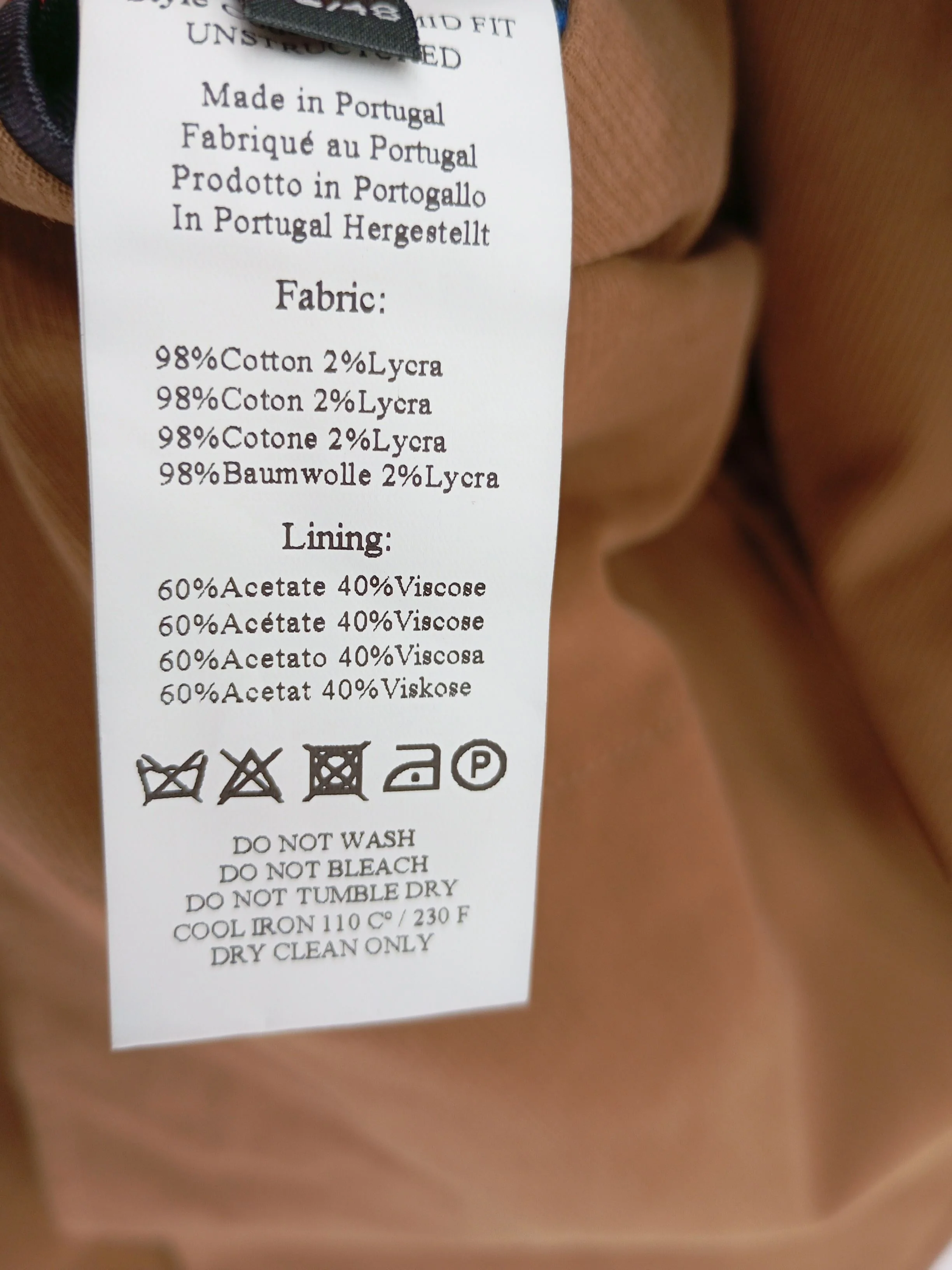 Paul Smith Men's Blazer Chest: 38 in Brown Cotton - Image 7