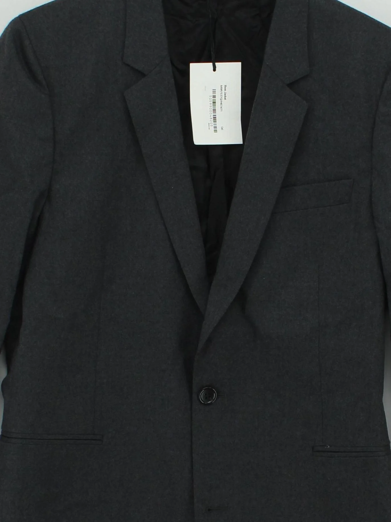 Paul Smith Men's Blazer Chest: 38 in Grey Wool with Viscose Overcoat - Image 3