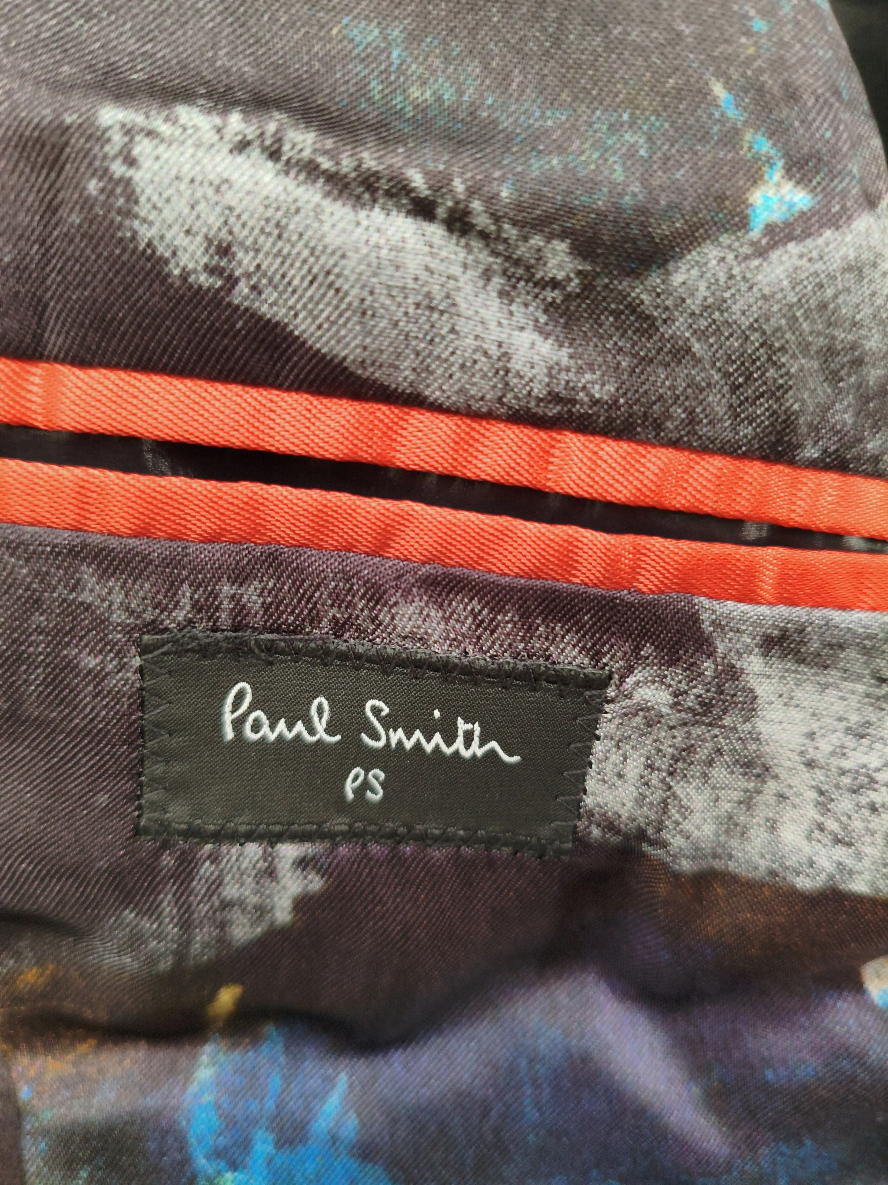 Paul Smith Men's Blazer Chest: 38 in Grey Wool with Viscose Overcoat - Image 6