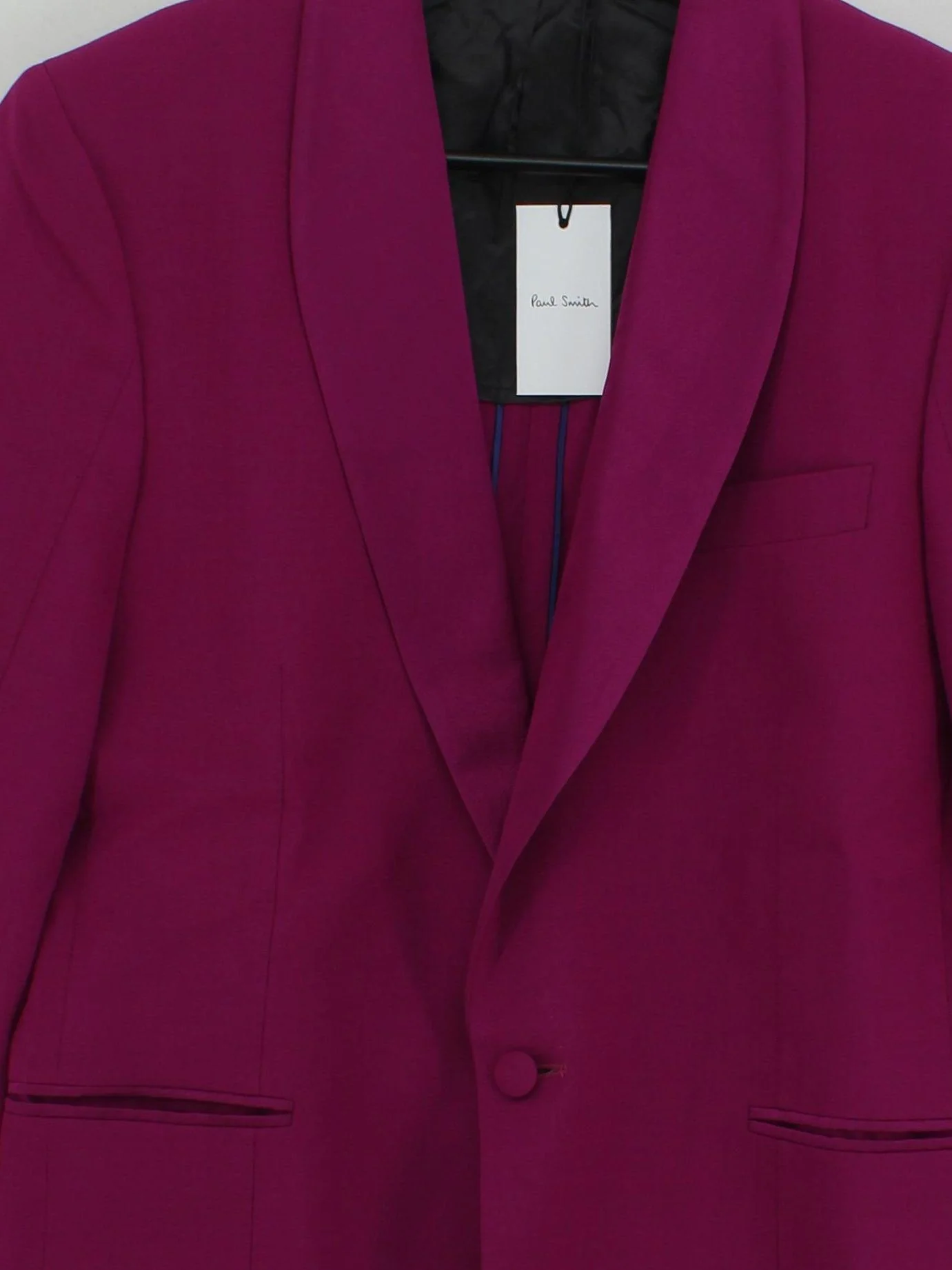 Paul Smith Men's Blazer Chest: 38 in Purple 100% Wool Overcoat New with tags - Image 3