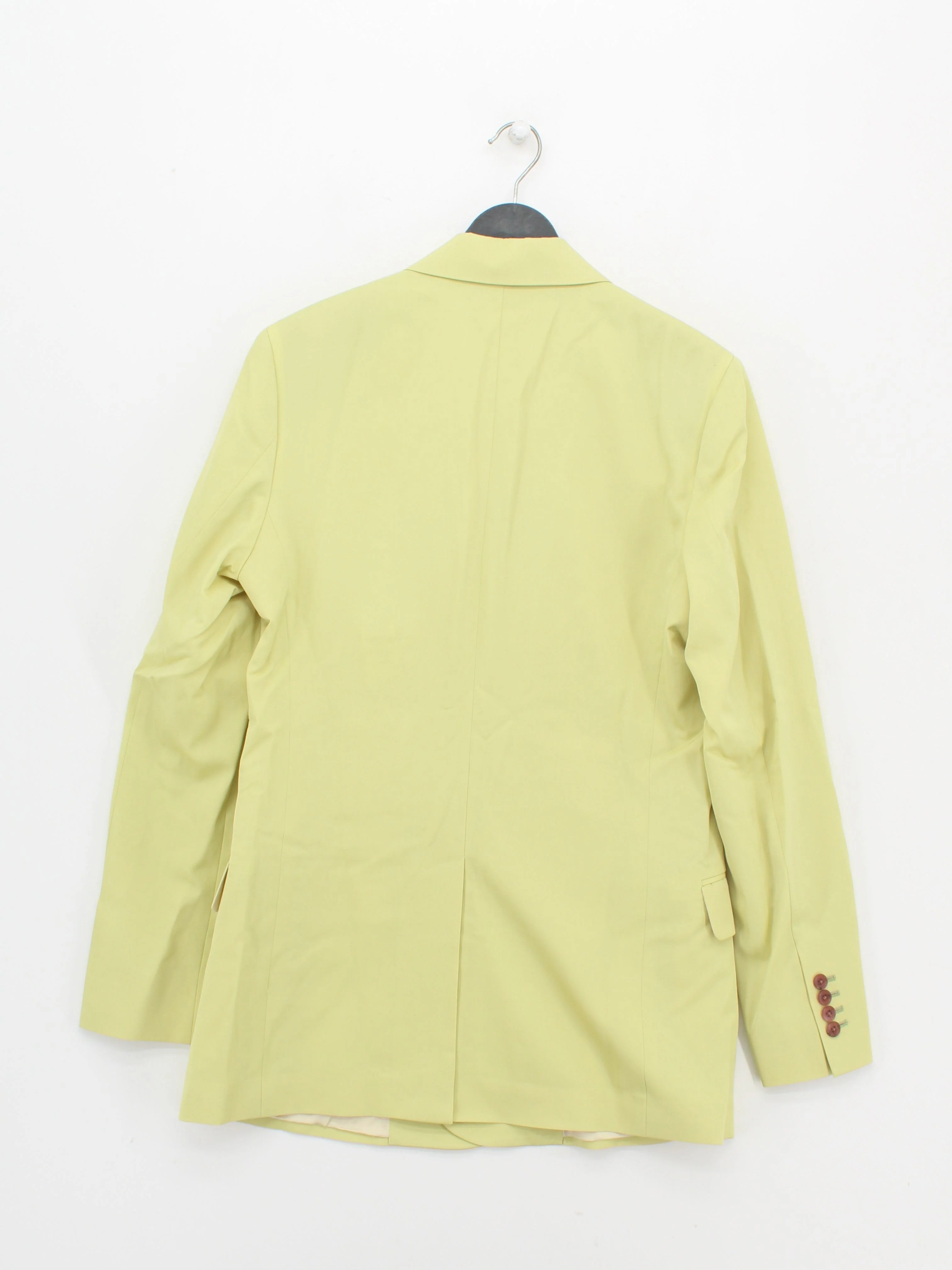Paul Smith Men's Blazer Chest: 38 in Yellow Wool with Other Overcoat - Image 2