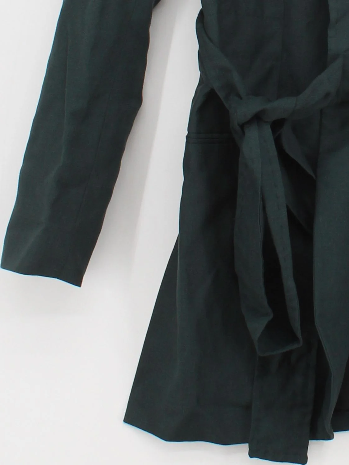 Paul Smith Men's Blazer Chest: 40 in Green Wool with Linen, Silk, Other Overcoat - Image 4