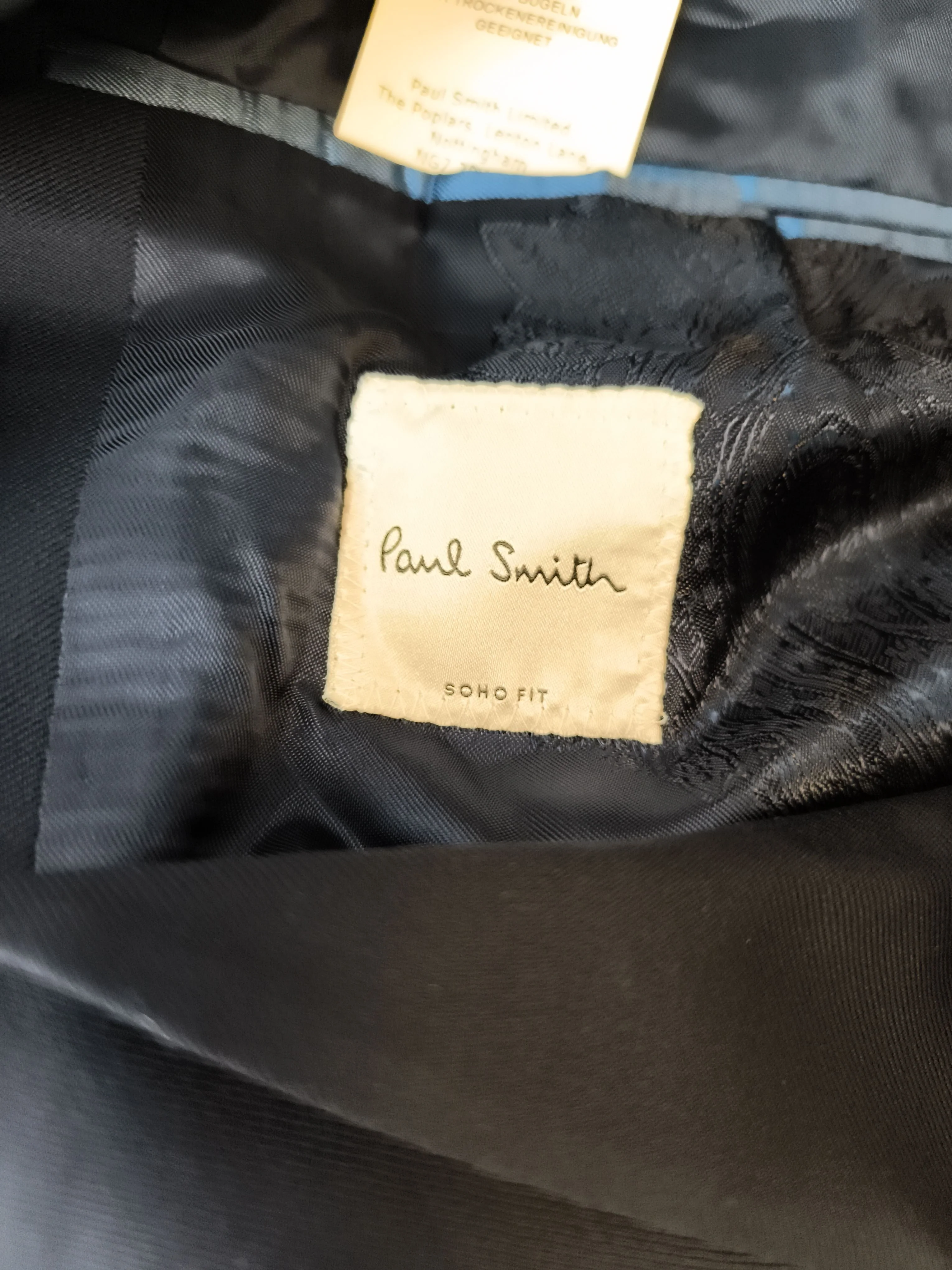 Paul Smith Men's Blazer Chest: 44 in Blue 100% Wool Overcoat New with tags - Image 5