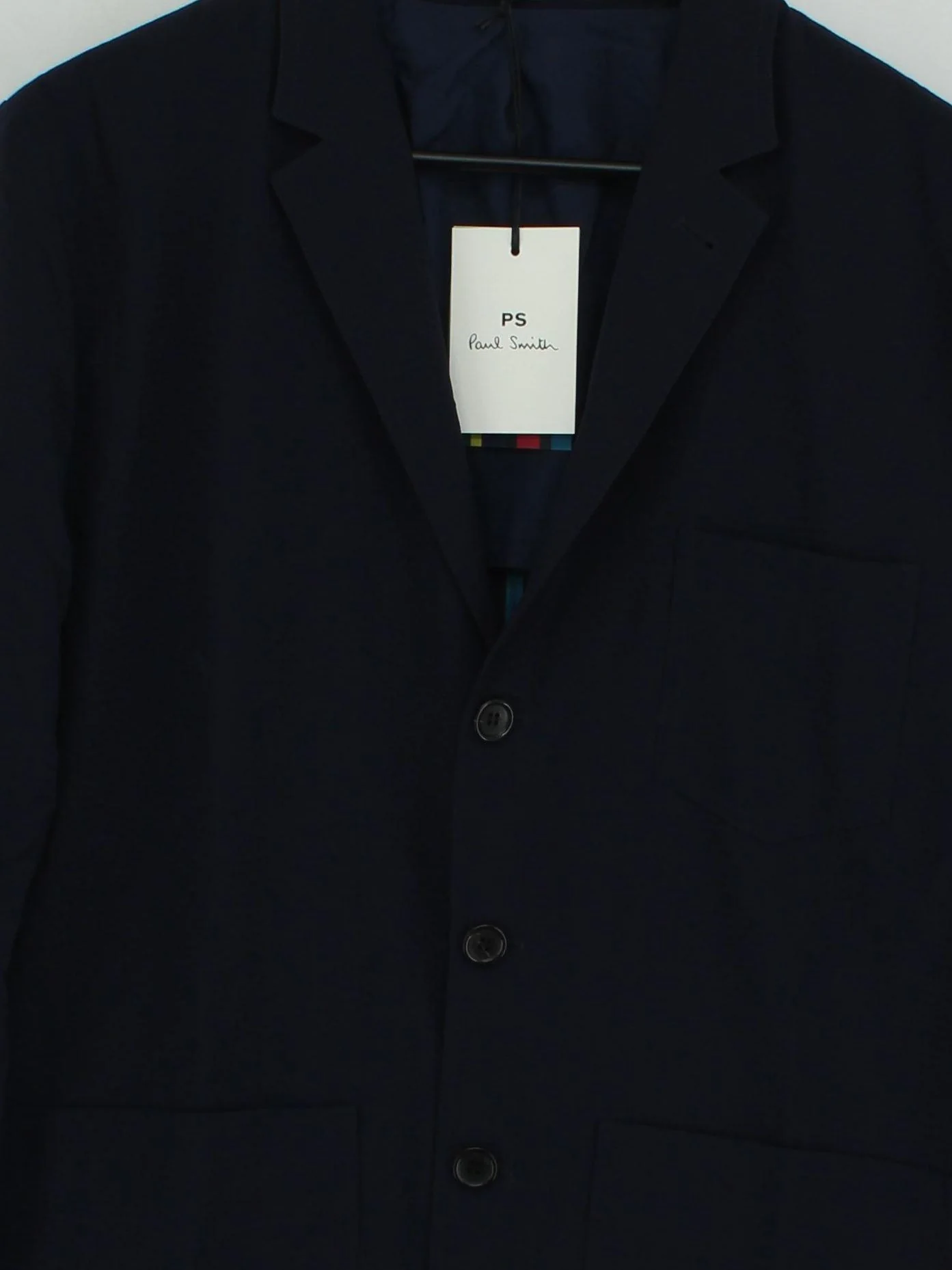 Paul Smith Men's Blazer M Blue 100% Wool Overcoat New with tags - Image 3